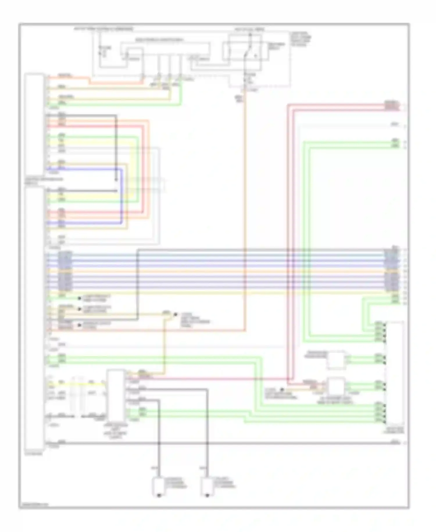 Wiring diagram most-bus connector for BMW 3 series E90/E91/E92/E93 (2005-2010) (4 of 28)