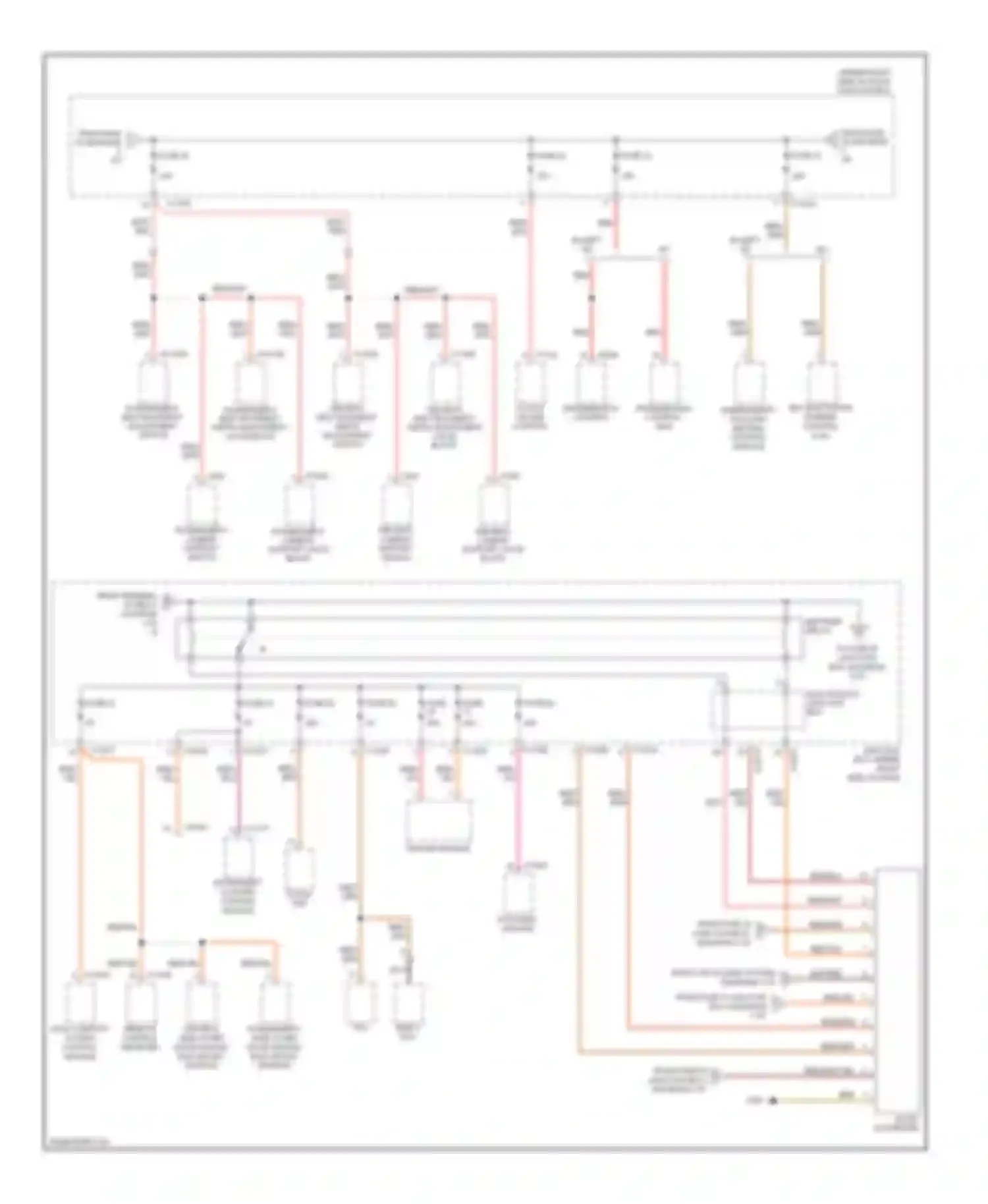 Wiring diagram passenger's lumbar support valve block for BMW 3 series E90/E91/E92/E93 (2005-2010) (1 of 1)