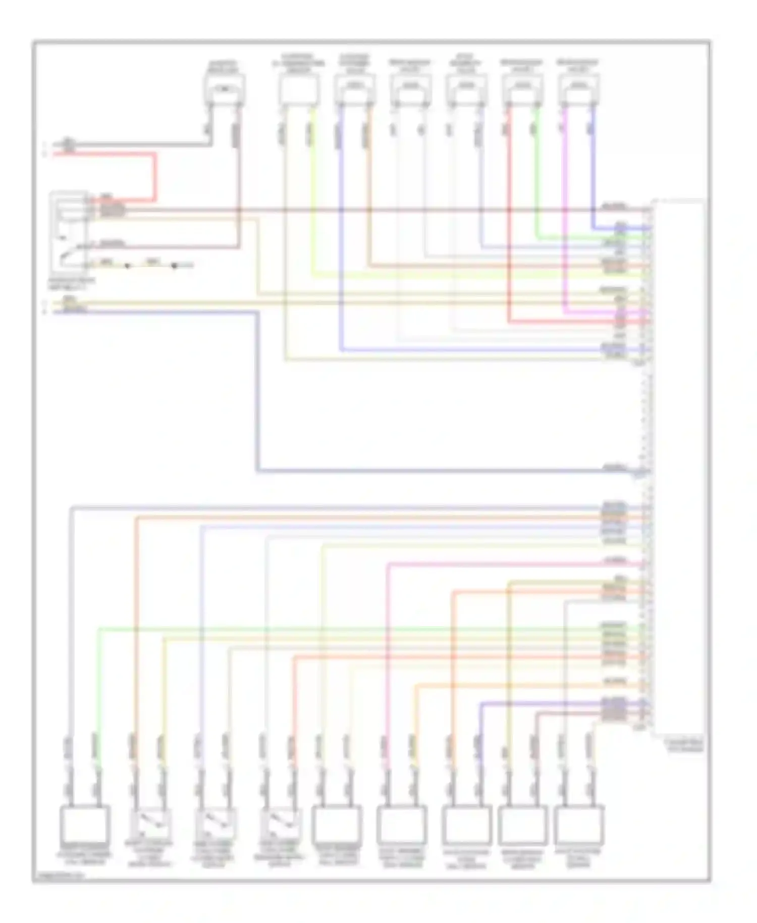 Wiring diagram rear module valve 2 for BMW 3 series E90/E91/E92/E93 (2005-2010) (1 of 1)