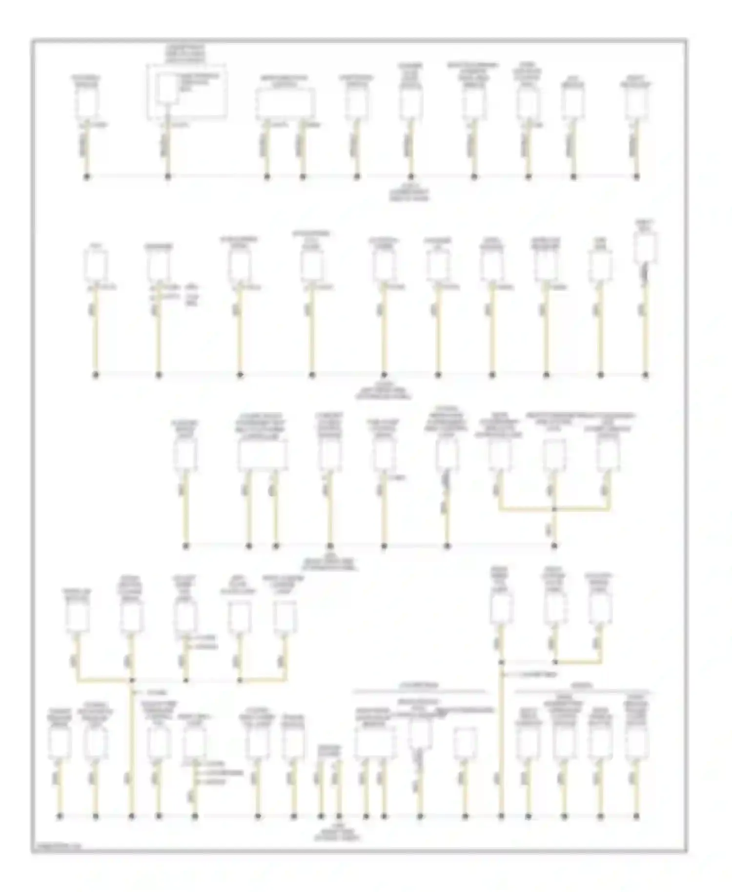Wiring diagram rear passenger's side system lock for BMW 3 series E90/E91/E92/E93 (2005-2010) (1 of 1)