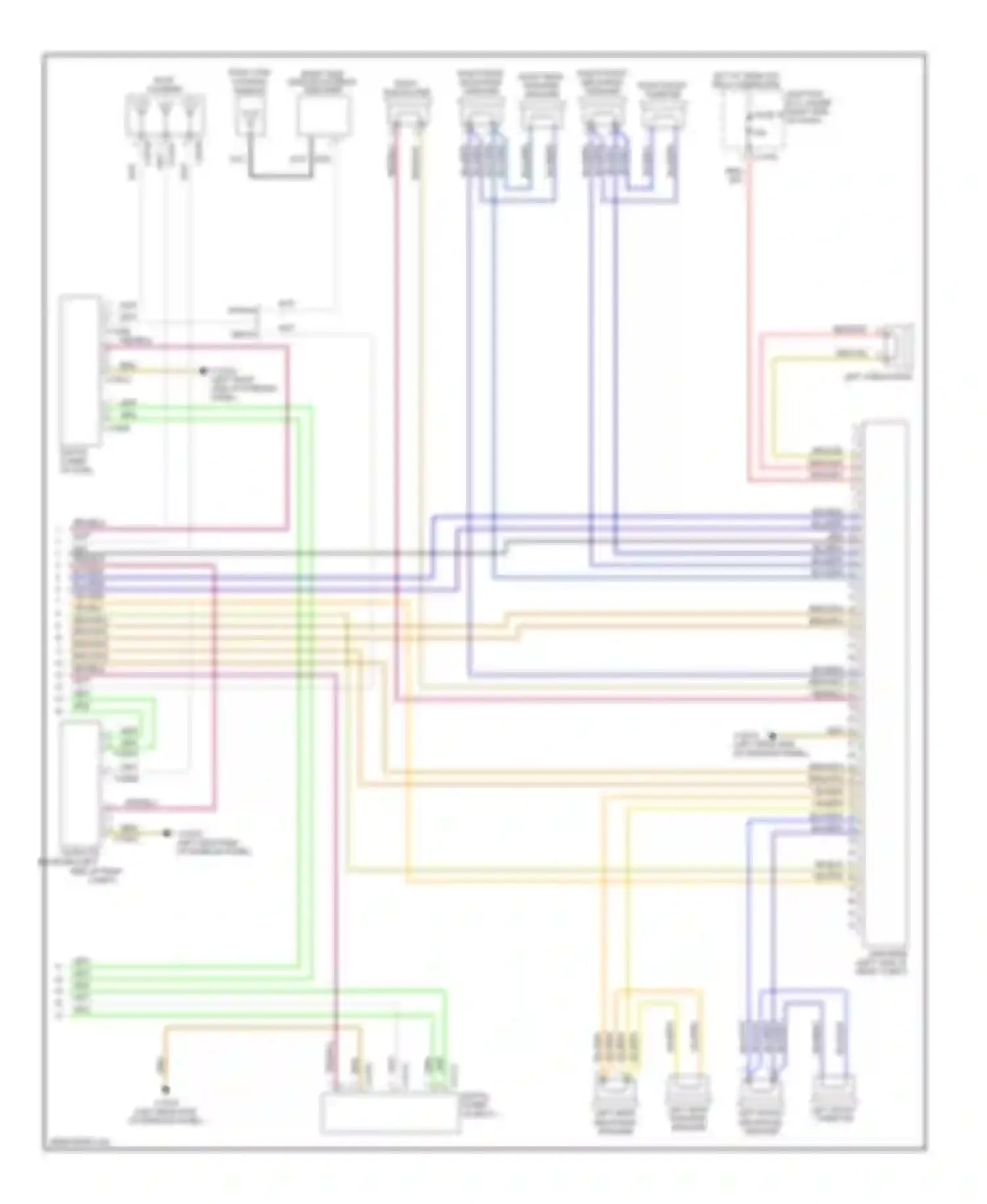 Wiring diagram right front mid-range speaker for BMW 3 series E90/E91/E92/E93 (2005-2010) (8 of 28)