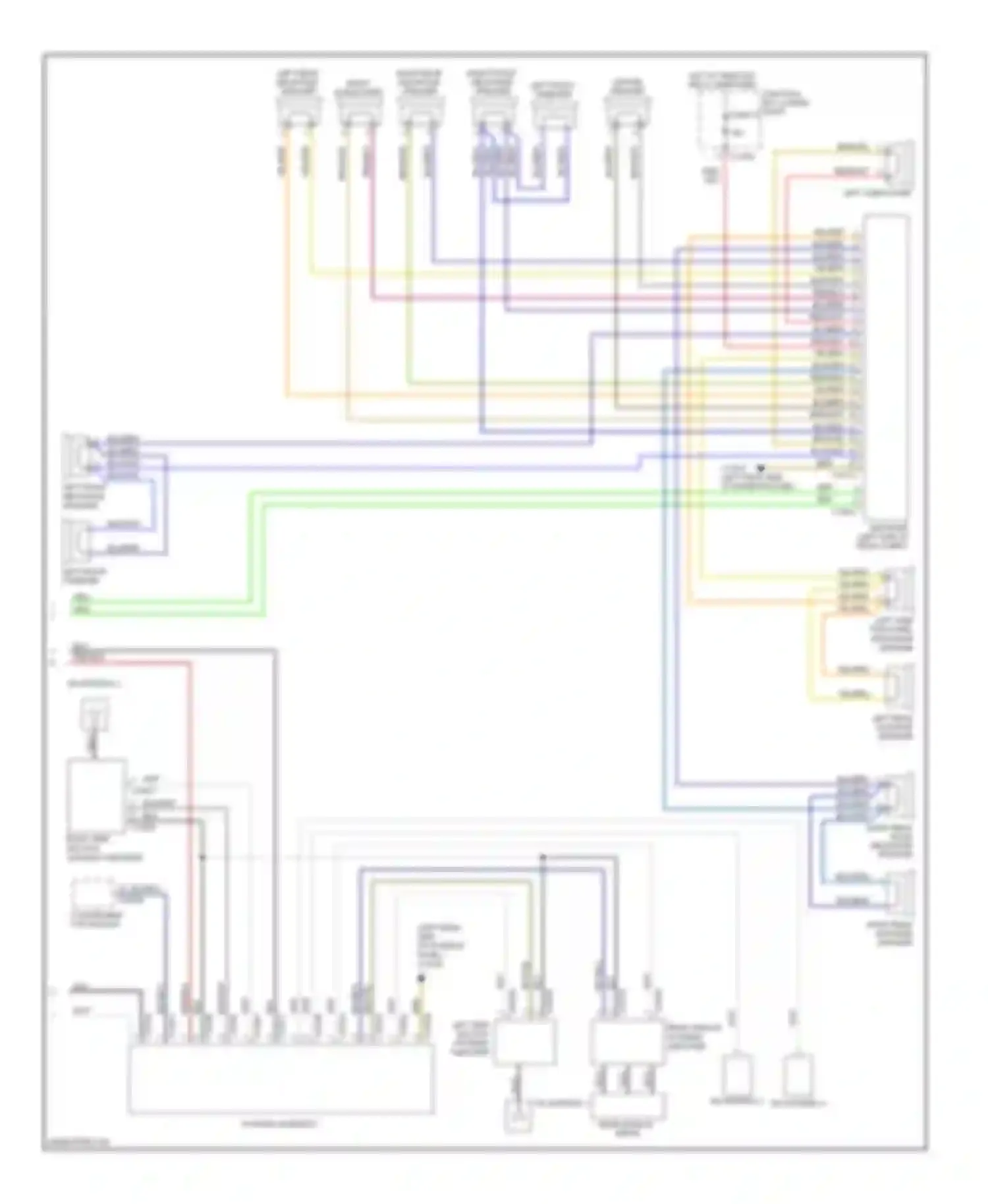 Wiring diagram right rear hi-range speaker for BMW 3 series E90/E91/E92/E93 (2005-2010) (4 of 16)
