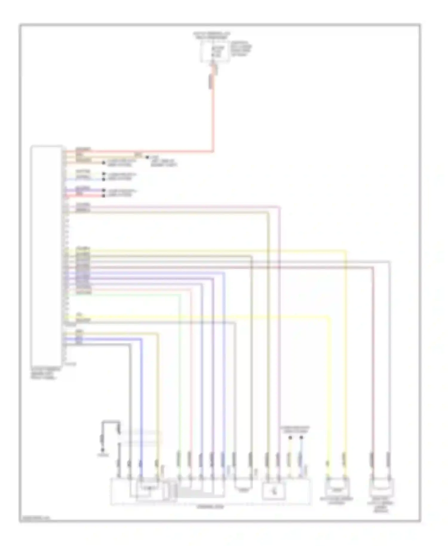 Wiring diagram steering gear for BMW 3 series E90/E91/E92/E93 (2005-2010) (3 of 3)