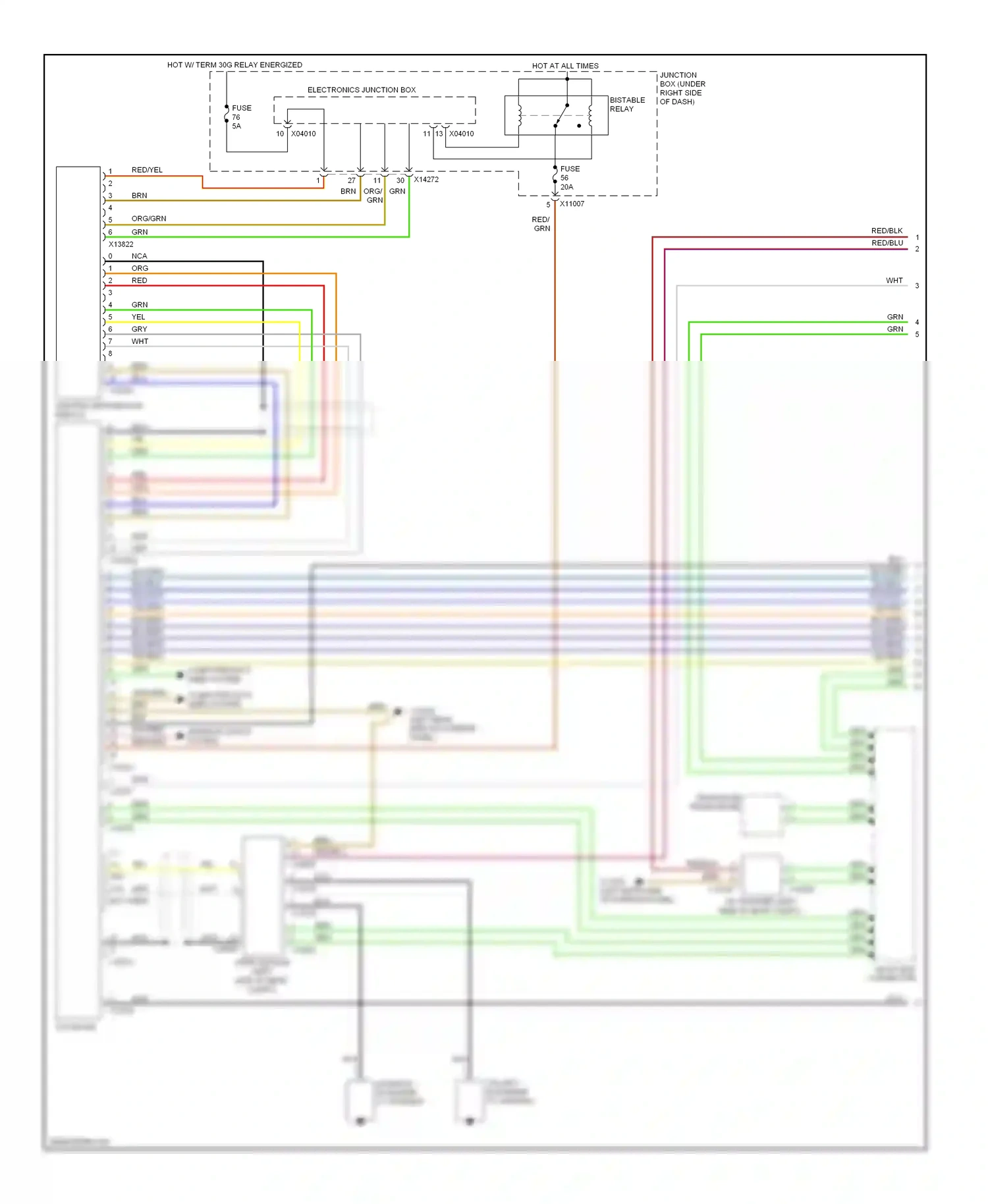 BMW 3 series E90/E91/E92/E93 (2005-2010) telephone transceiver wiring diagram  (2 of 11)