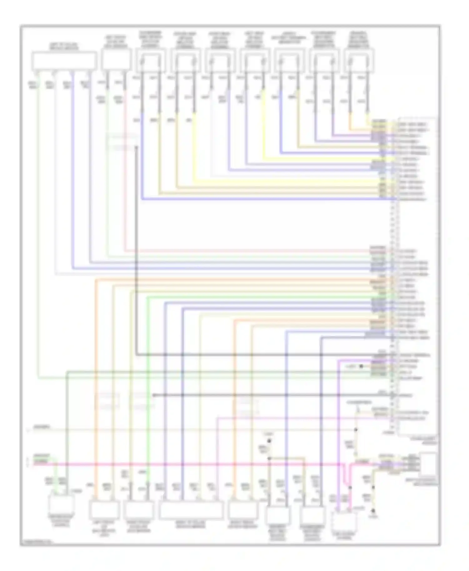 Wiring diagram vio/blu for BMW 3 series E90/E91/E92/E93 (2005-2010) (5 of 5)