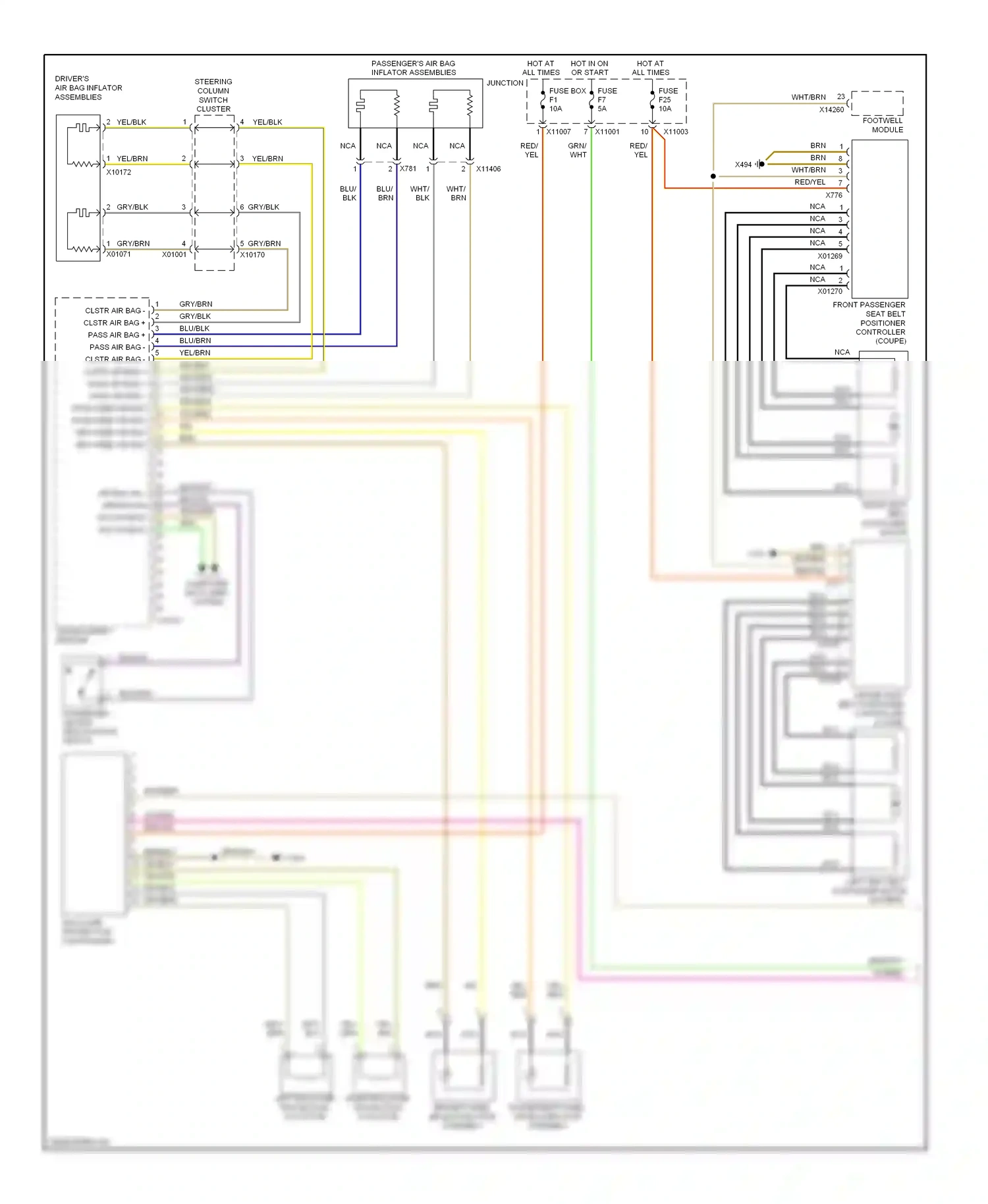 BMW 3 series E90/E91/E92/E93 (2005-2010) vio/red wiring diagram  (2 of 3)