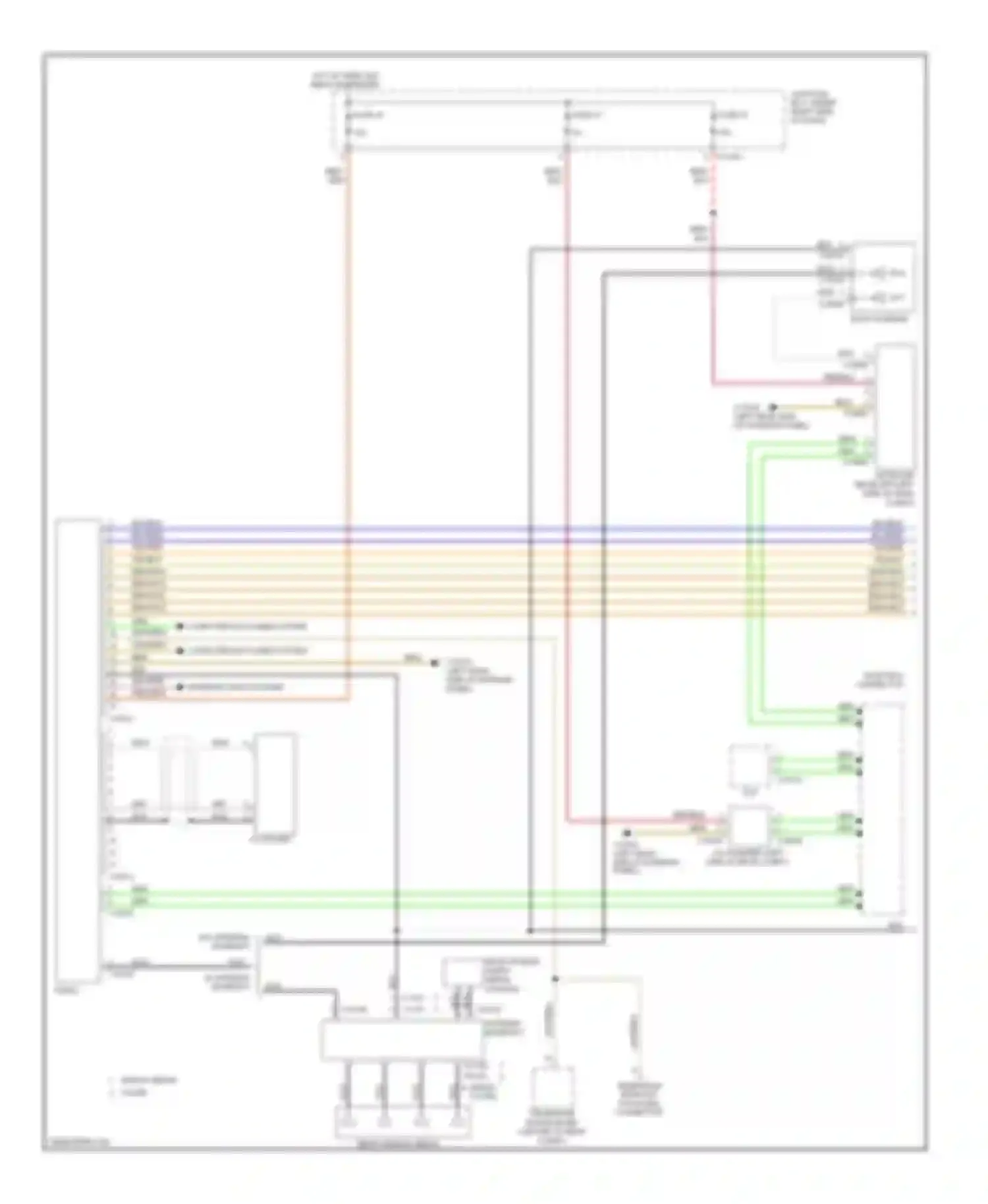 Wiring diagram wagon sedan, coupe for BMW 3 series E90/E91/E92/E93 (2005-2010) (2 of 2)