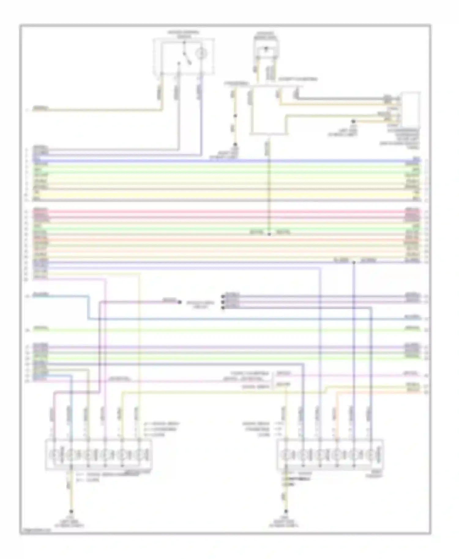Wiring diagram wagon sedan for BMW 3 series E90/E91/E92/E93 (2005-2010) (2 of 3)