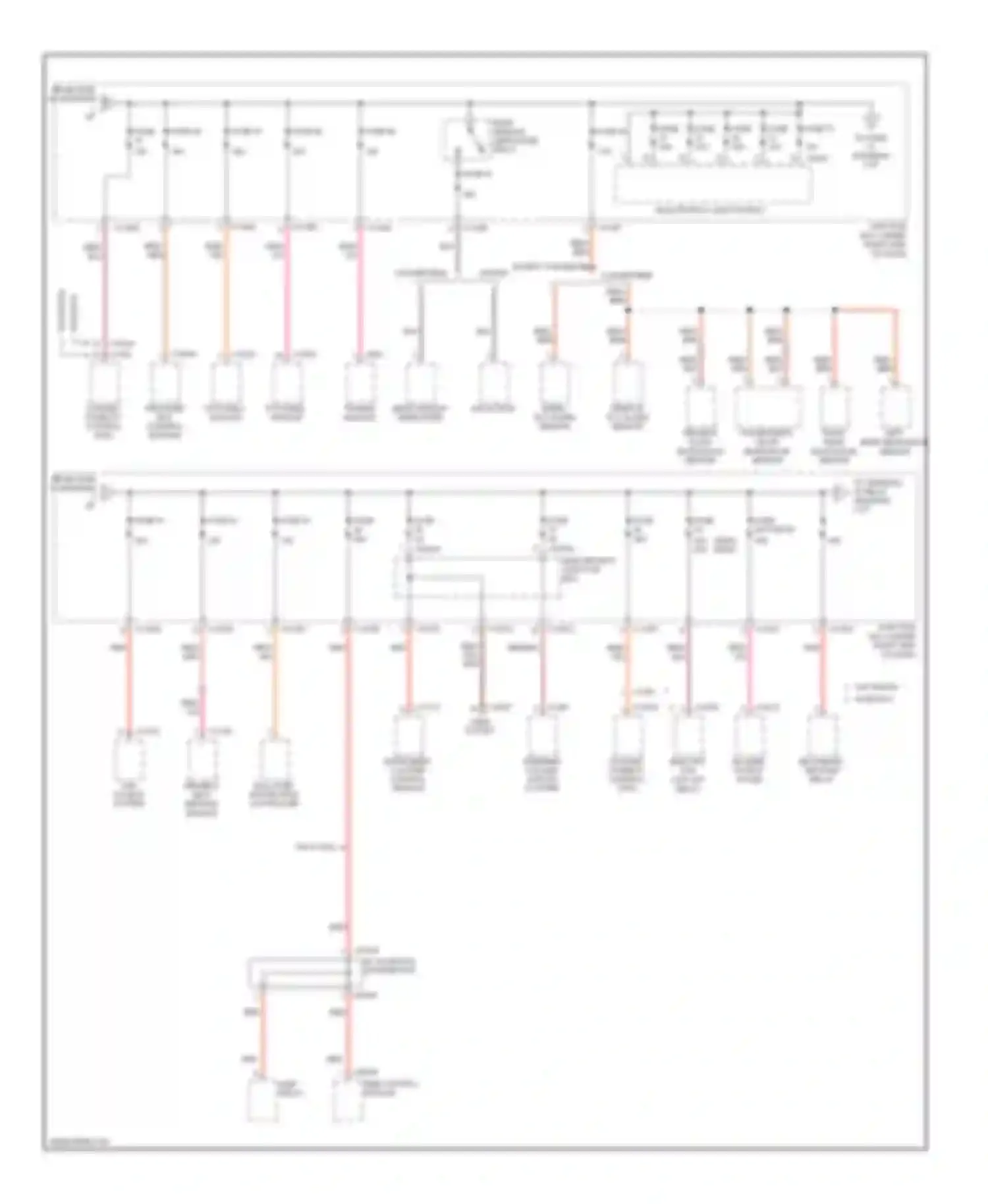 Wiring diagram w/o bosch for BMW 3 series E90/E91/E92/E93 (2005-2010) (2 of 2)
