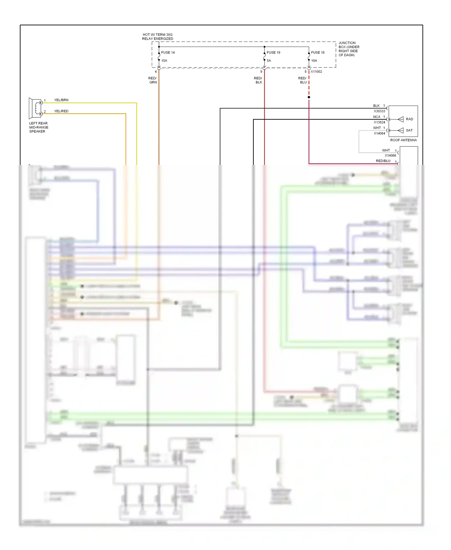 BMW 3 series E90/E91/E92/E93 (2005-2010) yel/red wiring diagram  (51 of 71)