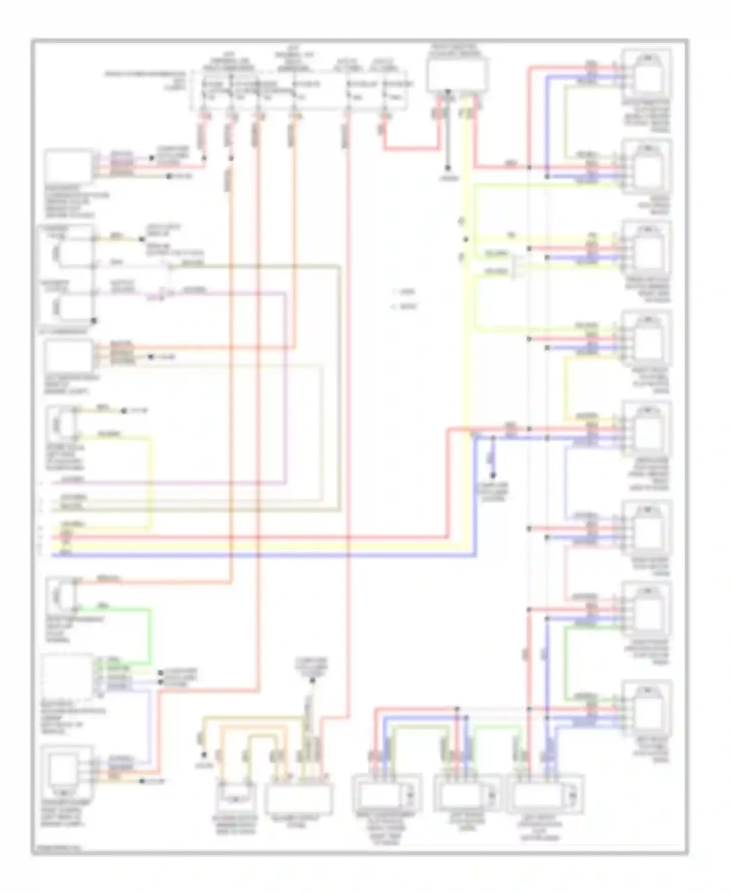 3 series BMW F30/F31 (2011-2015): Automatic a/c circuit (3 of 3)