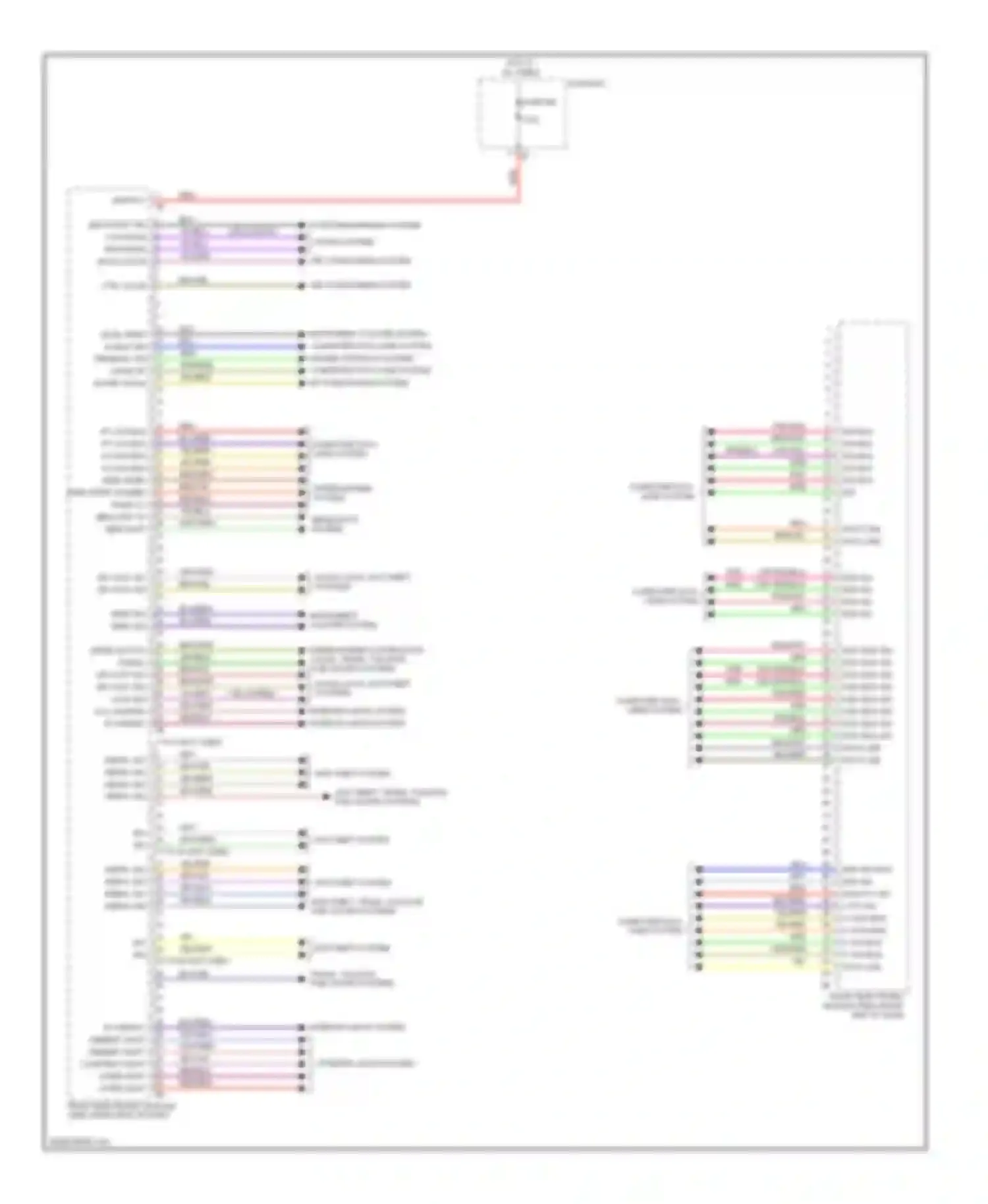 3 series BMW F30/F31 (2011-2015): Front electronic control module circuit (1 of 3)