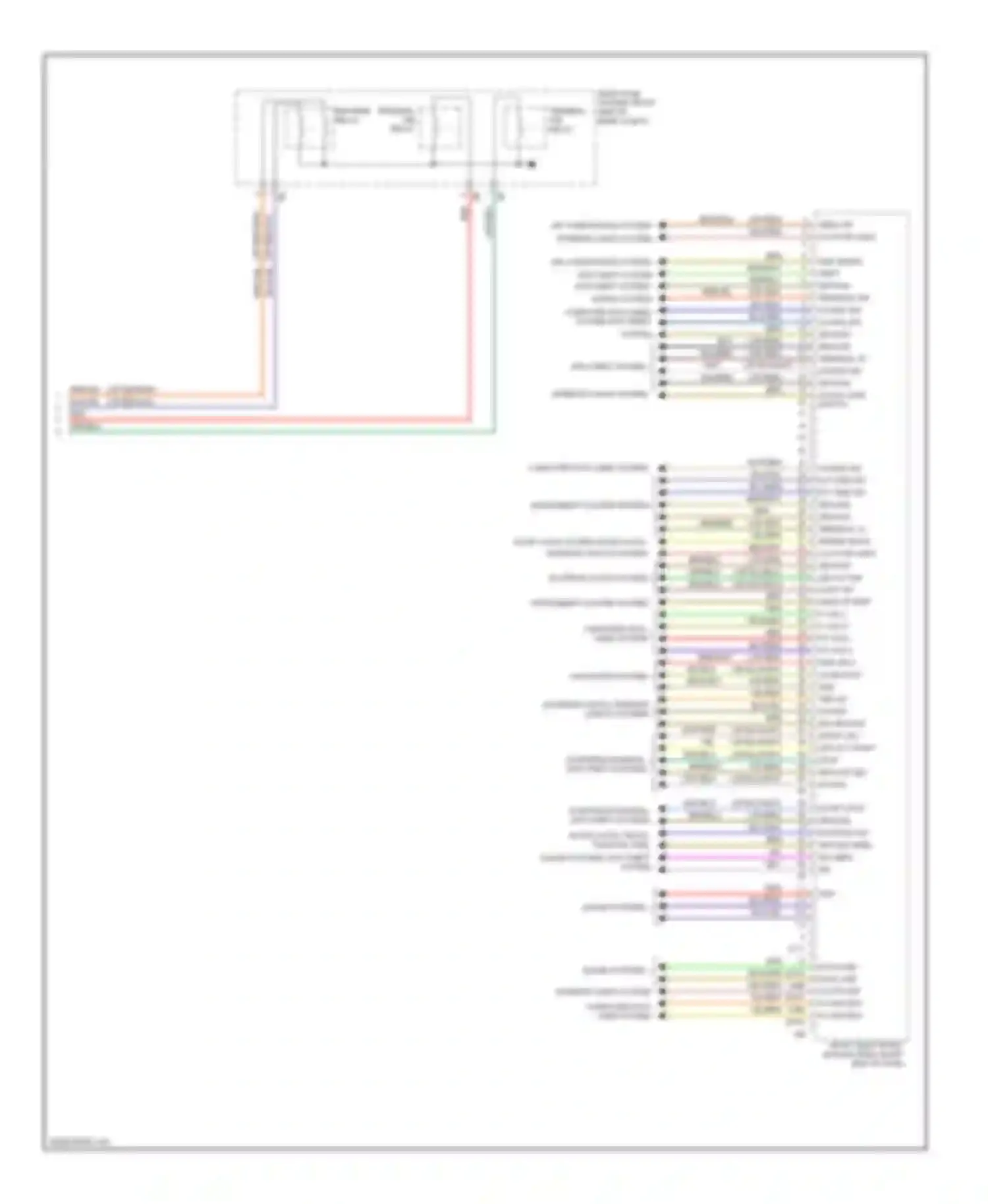 3 series BMW F30/F31 (2011-2015): Front electronic control module circuit (3 of 3)