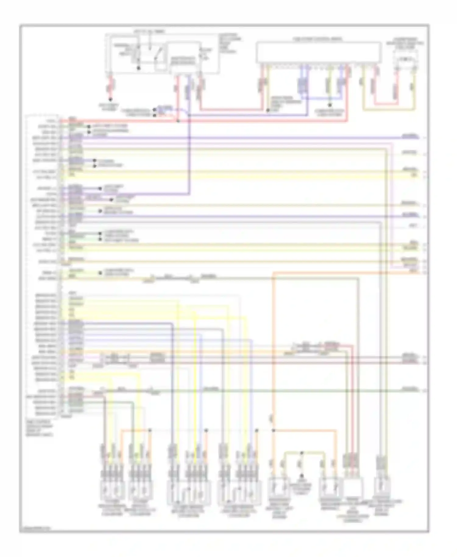 3 series BMW F30/F31 (2011-2015): Wiring diagram engine performance 3.0l twin turbo (1 of 4)