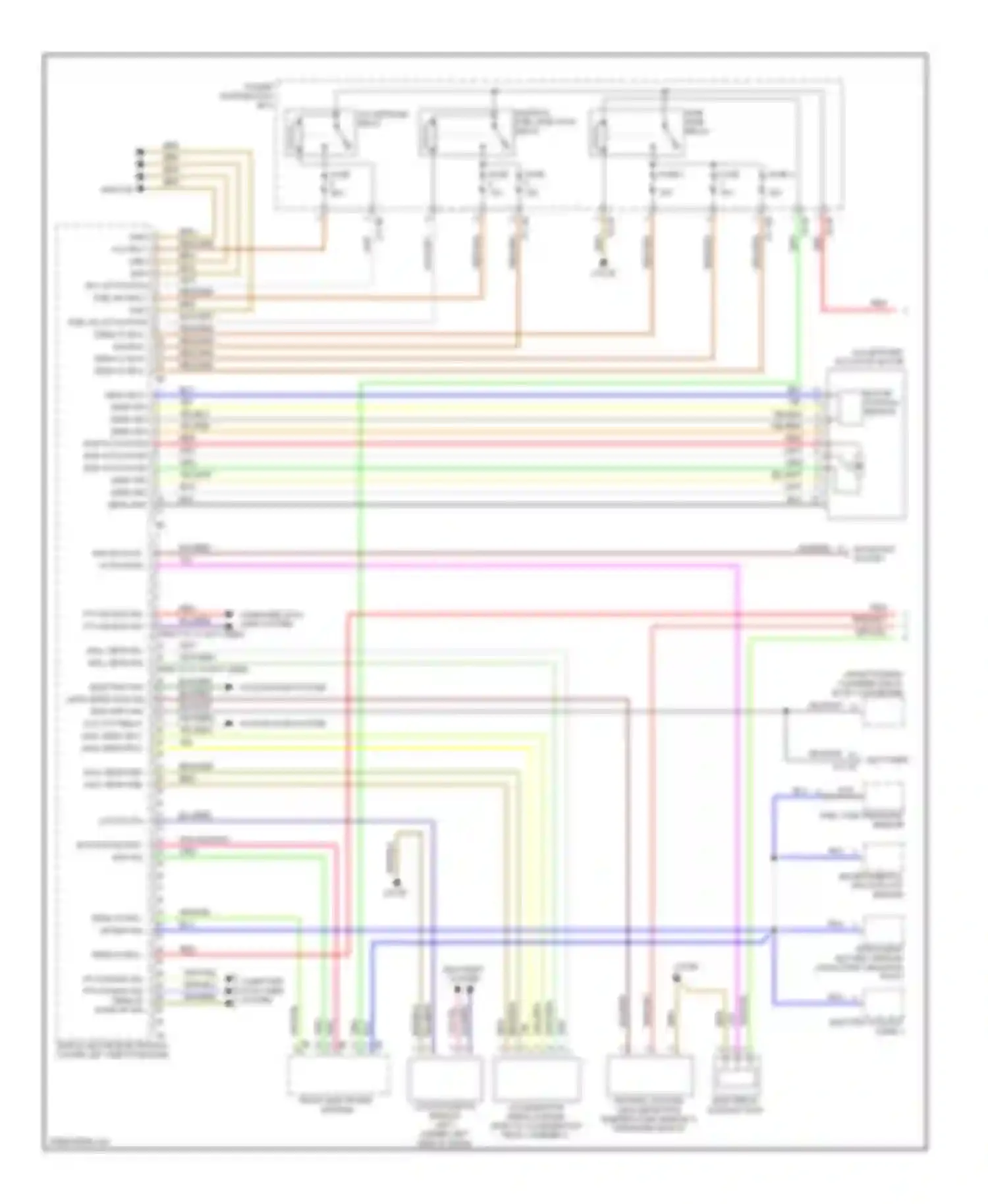 3 series BMW F30/F31 (2011-2015): Wiring diagram engine performance 3.0l twin turbo, sedan (1 of 4)
