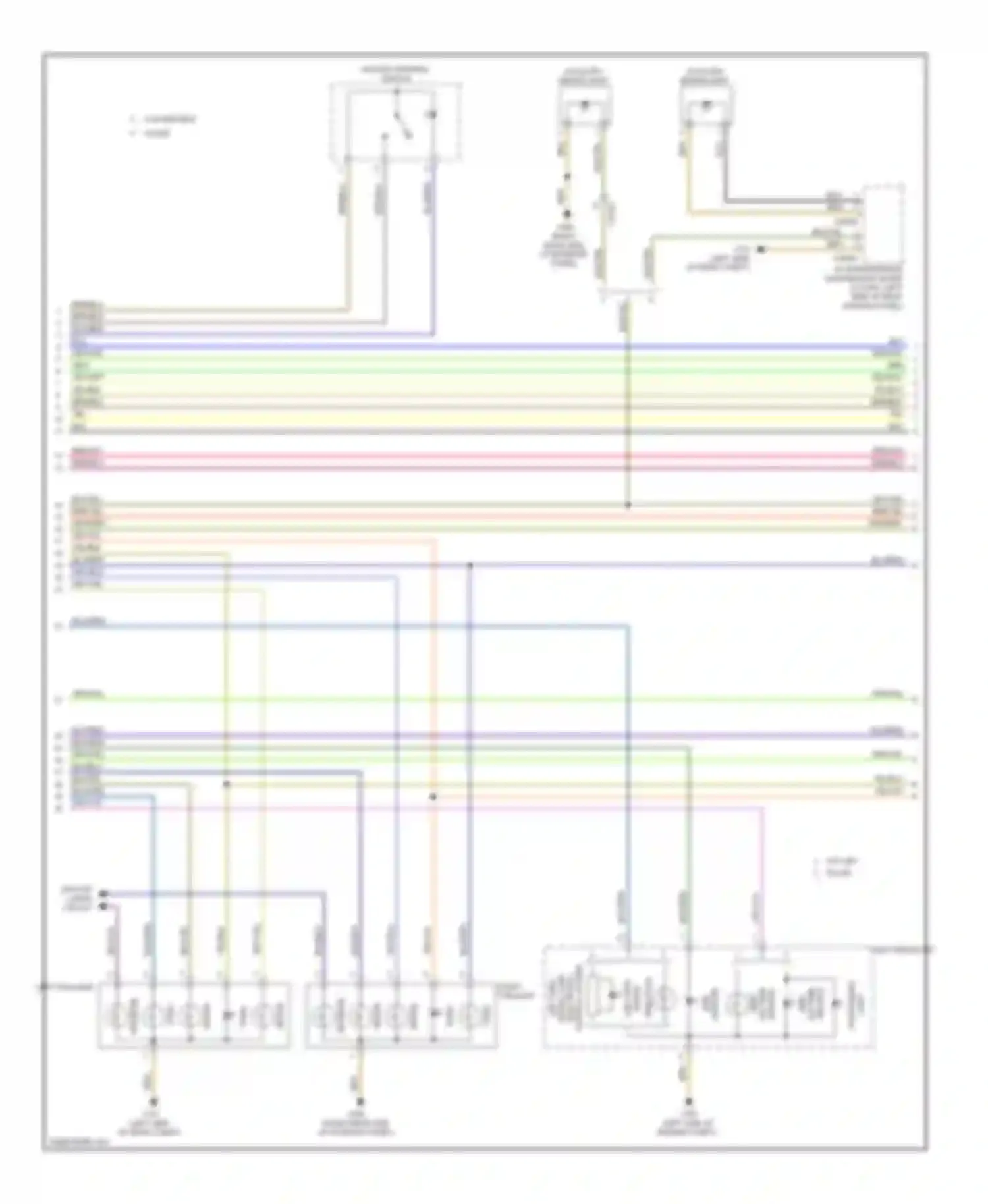 3 series BMW F30/F31 (2011-2015): Exterior lamps & trailer connector circuit, convertible (2 of 3)
