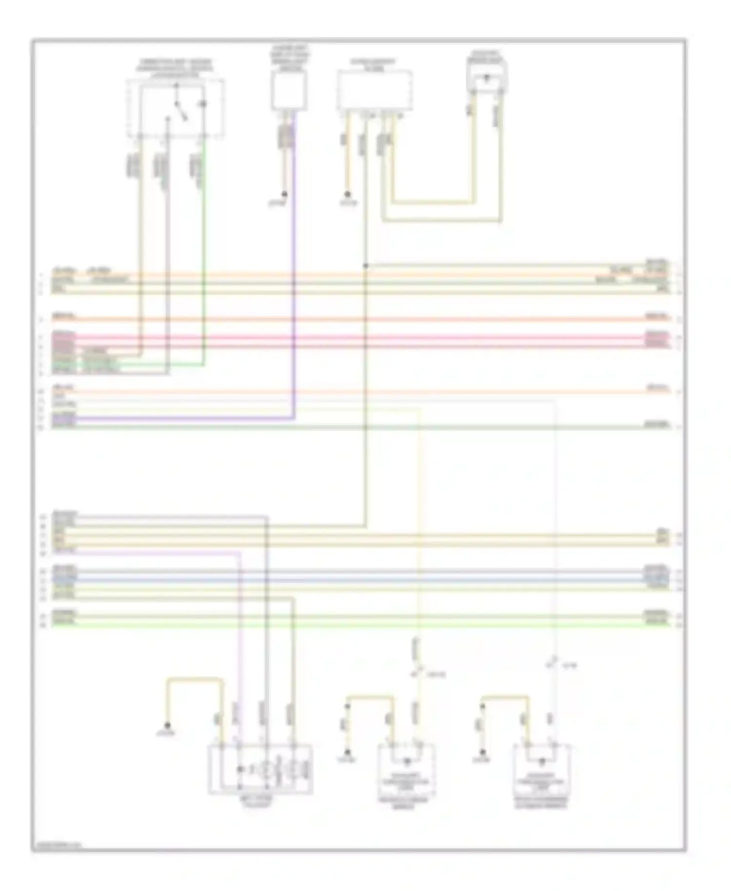 3 series BMW F30/F31 (2011-2015): Exterior lamps & trailer connector circuit, sedan (2 of 3)
