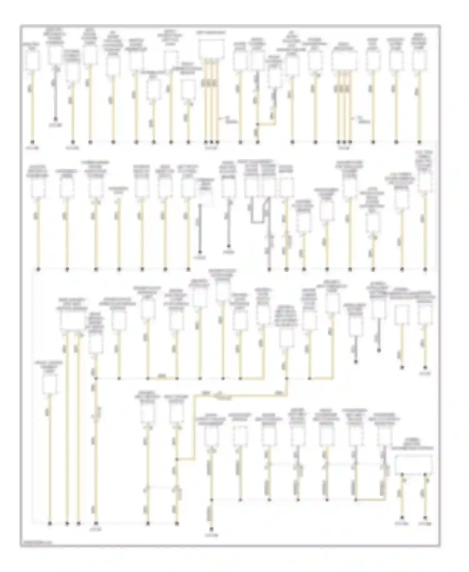 3 series BMW F30/F31 (2011-2015): Ground distribution circuit (1 of 3)
