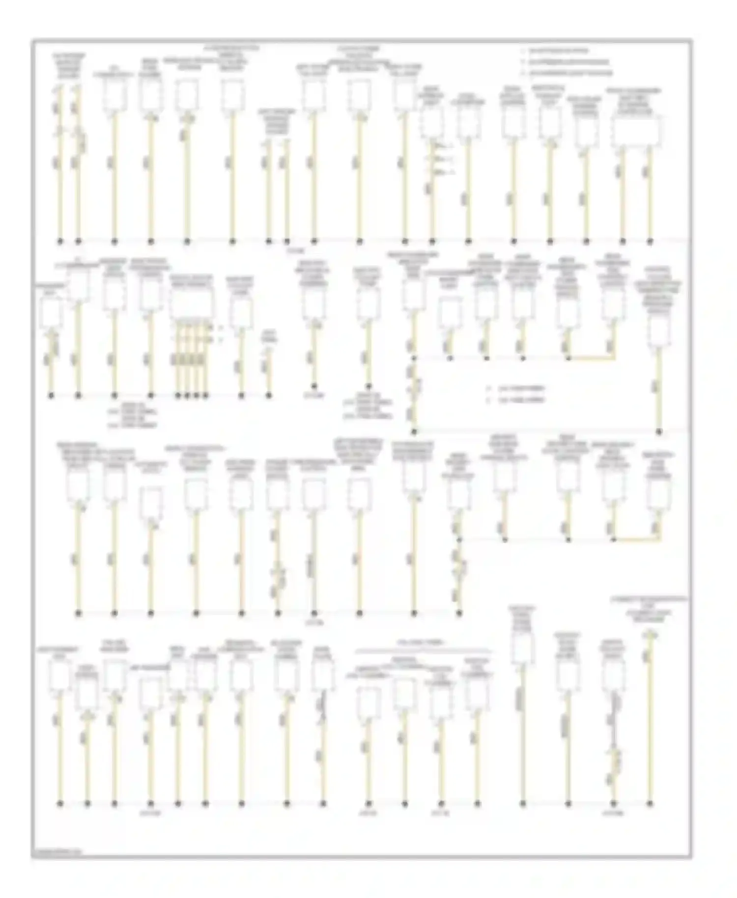 3 series BMW F30/F31 (2011-2015): Ground distribution circuit (3 of 3)