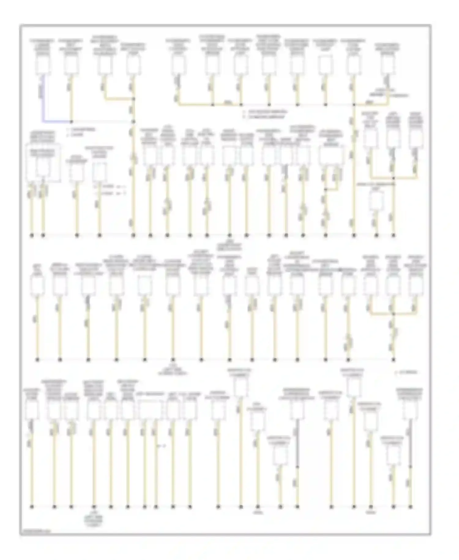 3 series BMW F30/F31 (2011-2015): Ground distribution circuit, convertible (1 of 4)