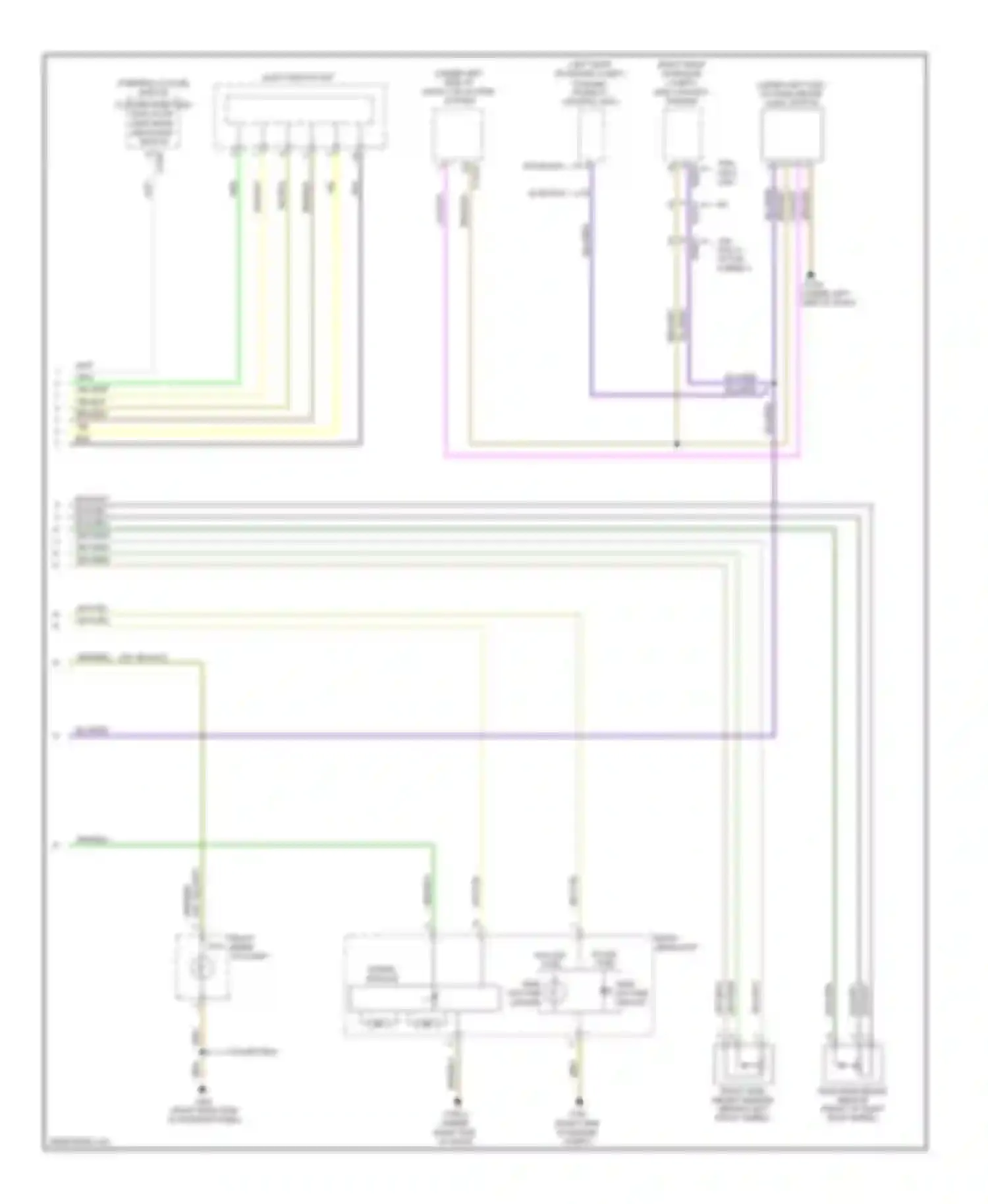 3 series BMW F30/F31 (2011-2015): Adaptive front lighting circuit (2 of 2)