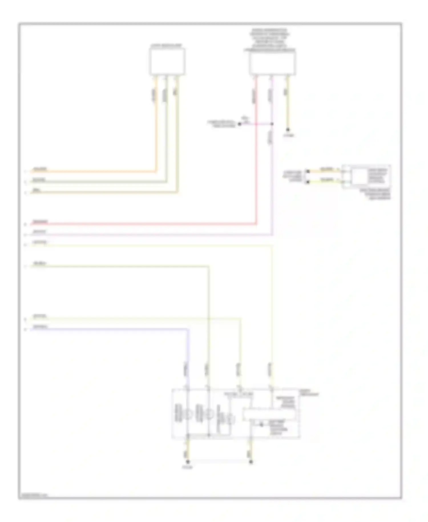 3 series BMW F30/F31 (2011-2015): Headlamps circuit, without xenon lamps (2 of 2)