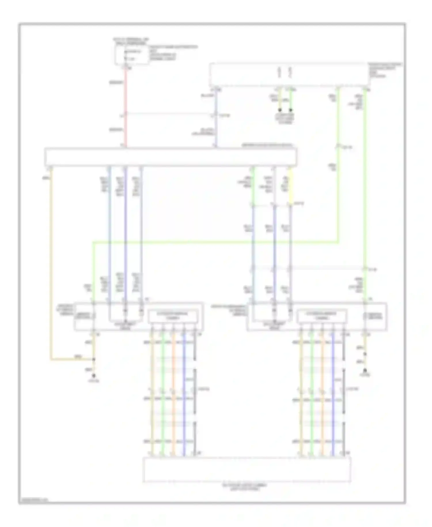 3 series BMW F30/F31 (2011-2015): Memory mirrors circuit, sedan without lin bus function