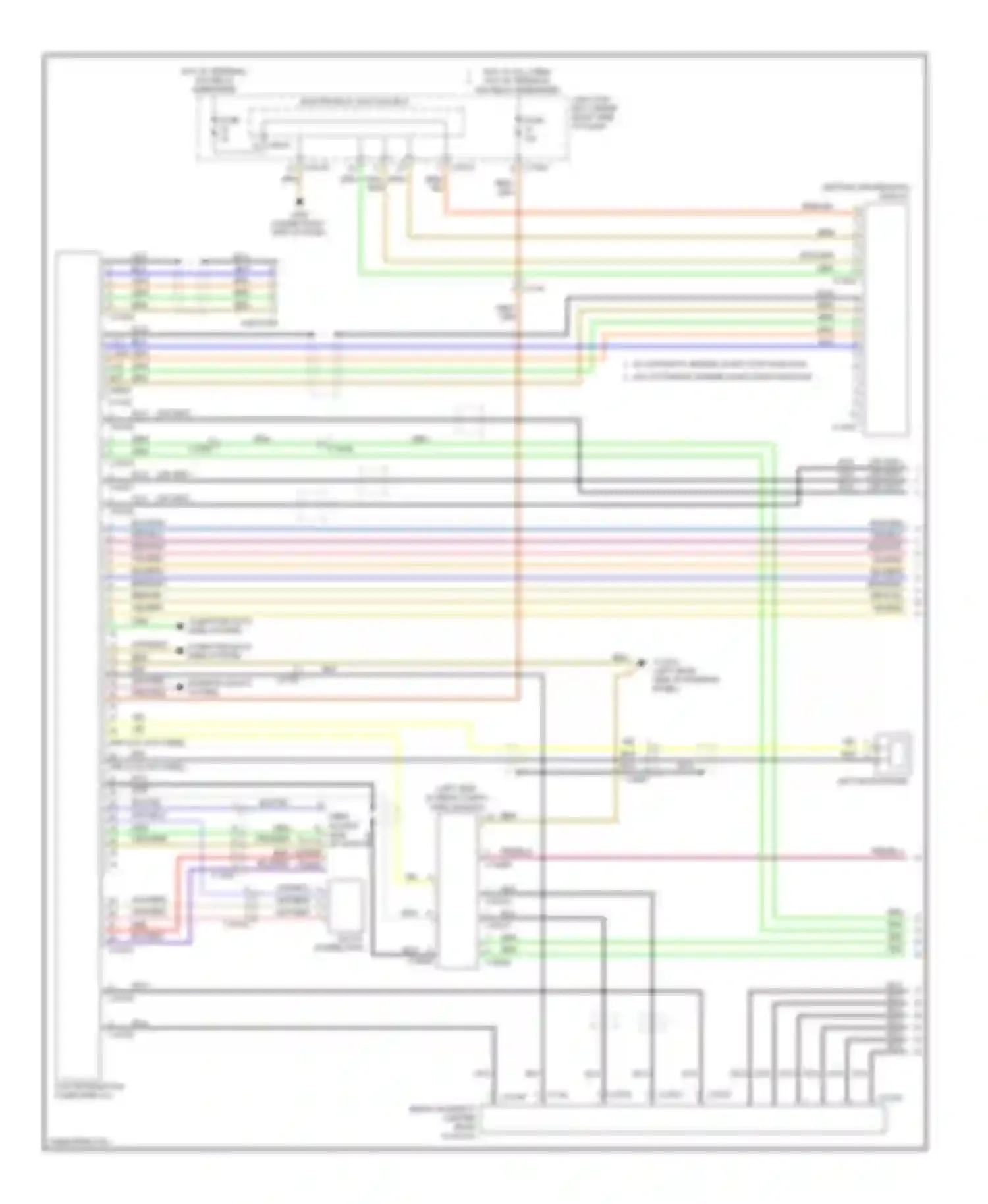 3 series BMW F30/F31 (2011-2015): Navigation circuit, coupe with base radio (1 of 2)