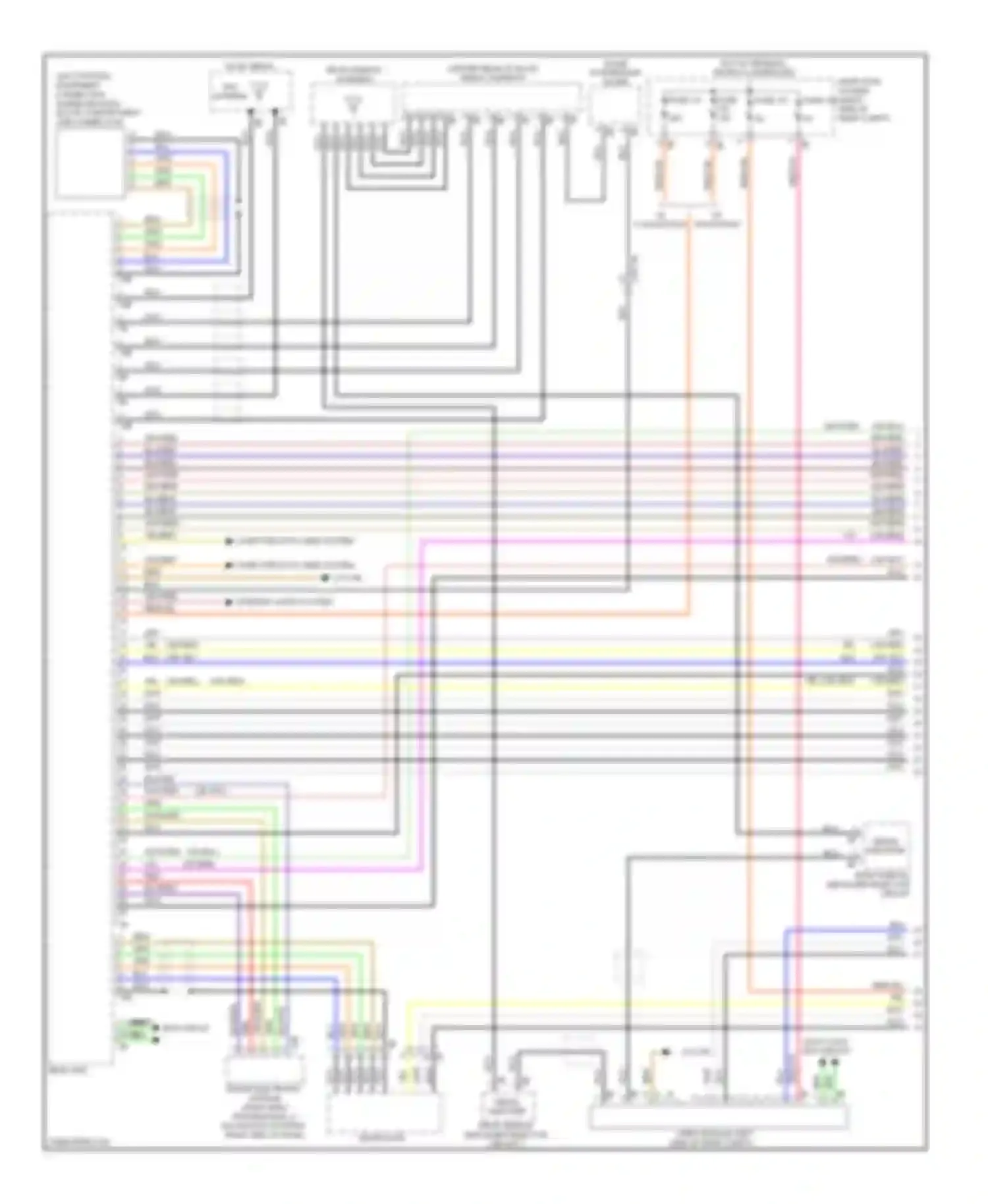 3 series BMW F30/F31 (2011-2015): Navigation circuit, sedan with base radio (1 of 2)