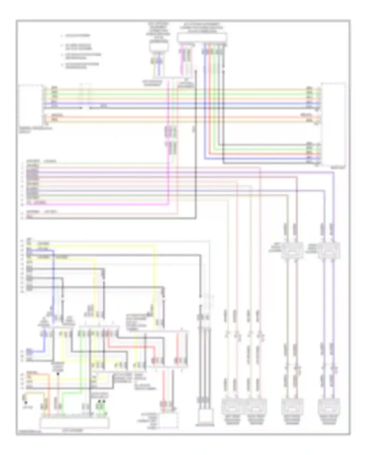 3 series BMW F30/F31 (2011-2015): Navigation circuit, sedan with base radio (2 of 2)