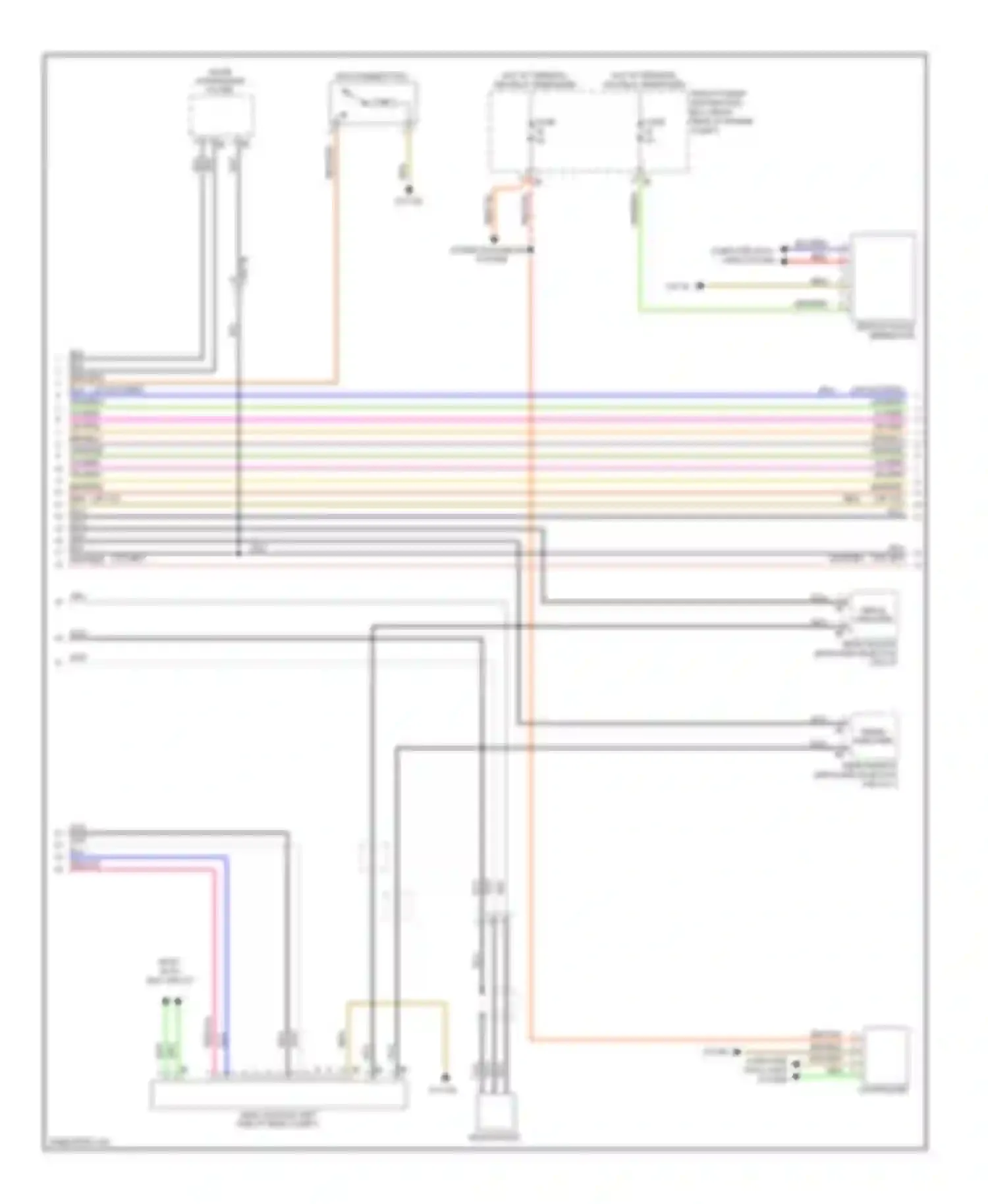 3 series BMW F30/F31 (2011-2015): Navigation circuit, sedan with hifi radio (2 of 3)