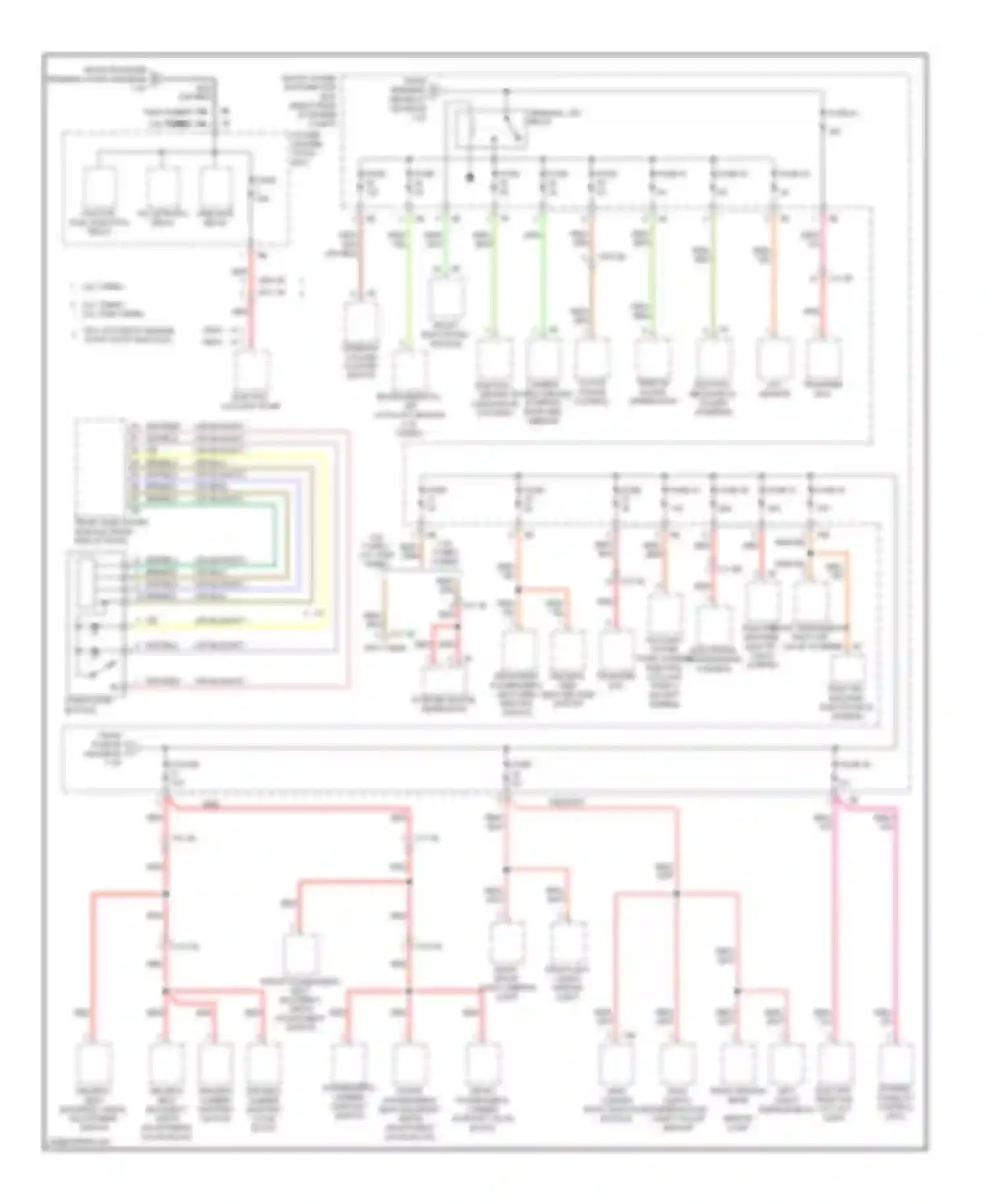 3 series BMW F30/F31 (2011-2015): Power distribution circuit (2 of 4)