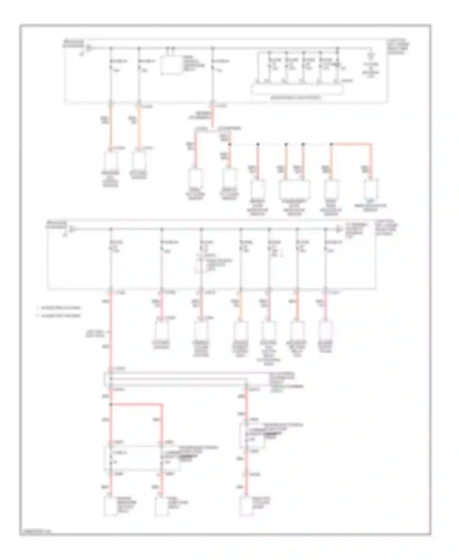 3 series BMW F30/F31 (2011-2015): Power distribution circuit (2 of 6)