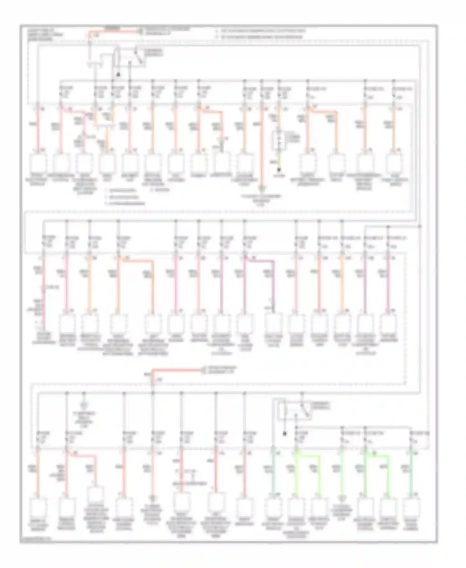 3 series BMW F30/F31 (2011-2015): Power distribution circuit (3 of 4)