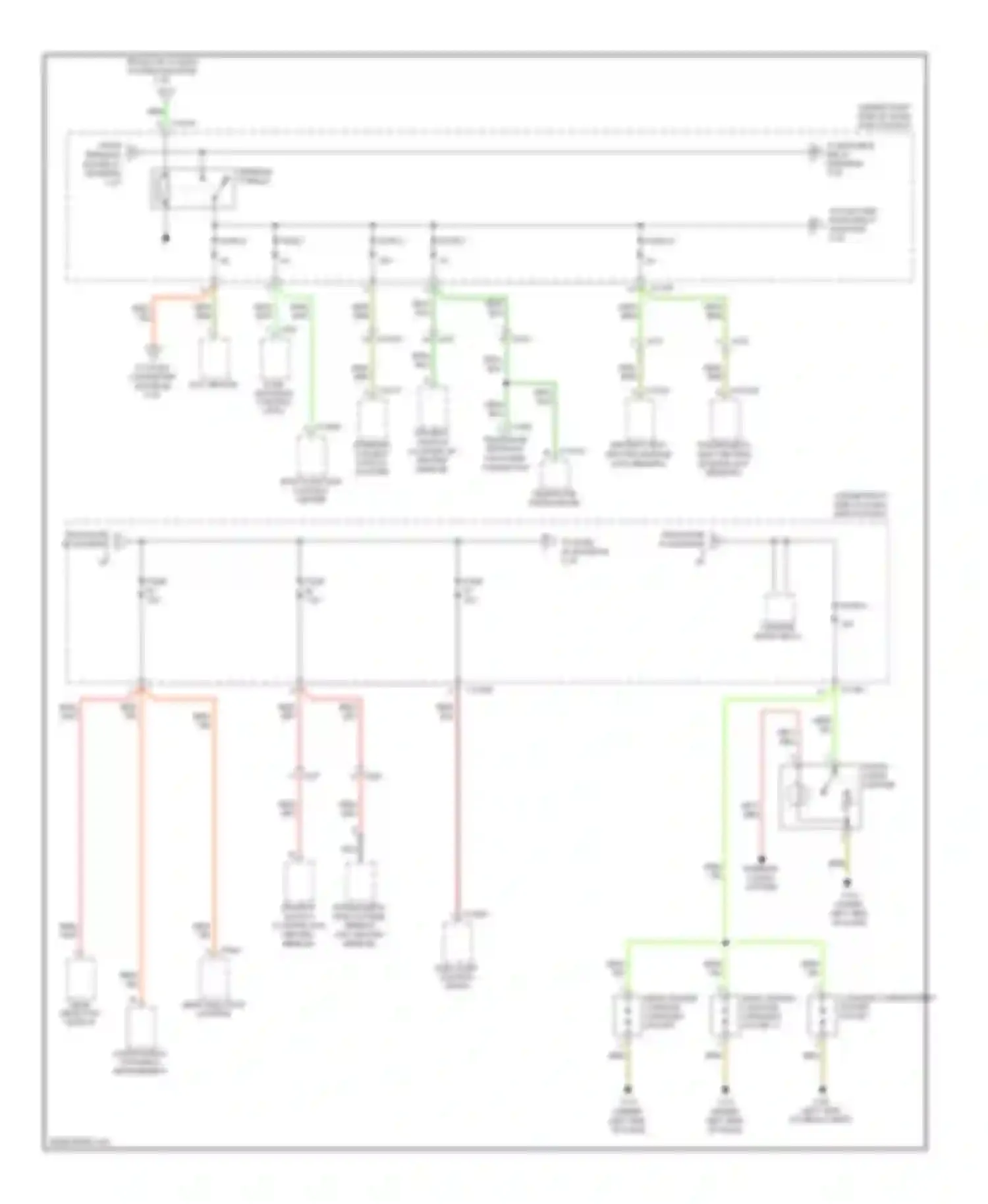 3 series BMW F30/F31 (2011-2015): Power distribution circuit (4 of 6)