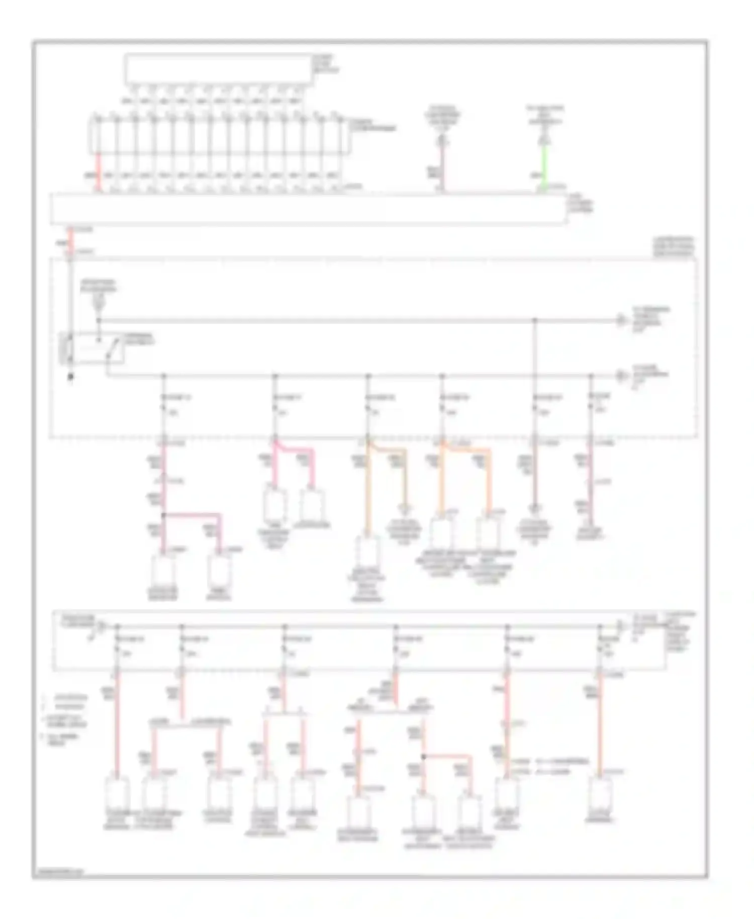 3 series BMW F30/F31 (2011-2015): Power distribution circuit, convertible (3 of 6)
