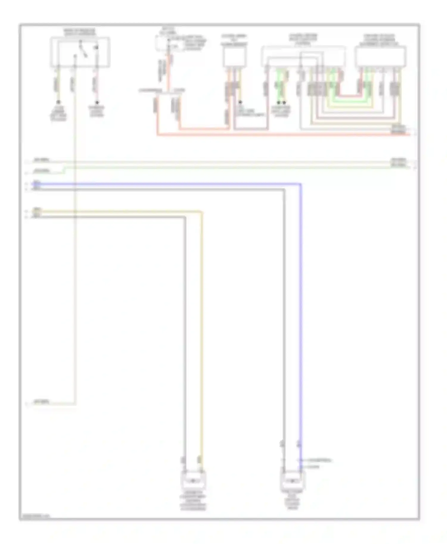 3 series BMW F30/F31 (2011-2015): Power door locks circuit (2 of 3)