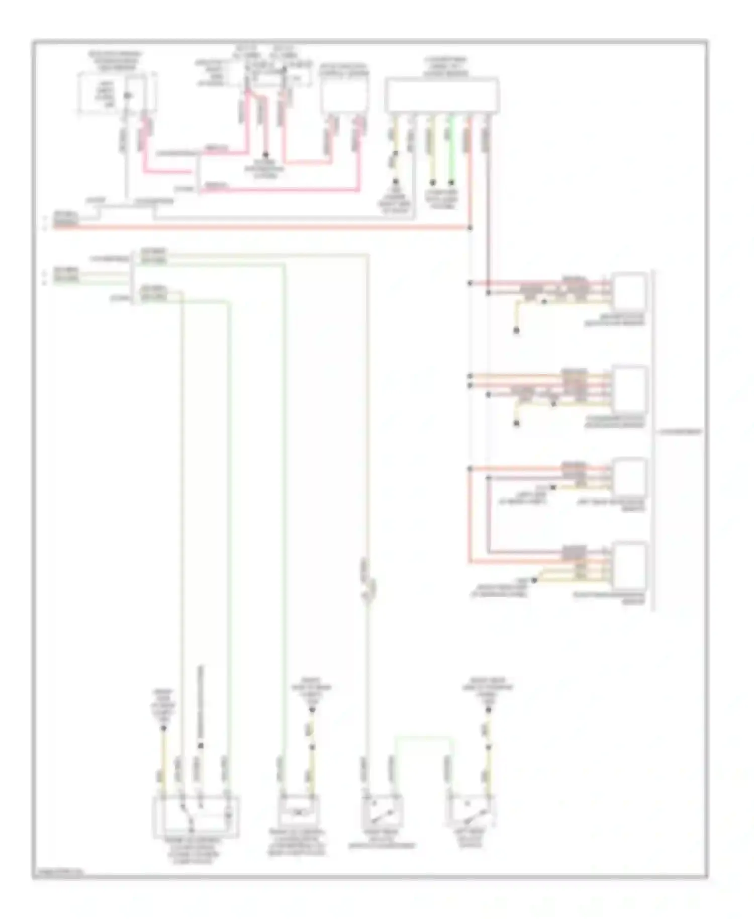 3 series BMW F30/F31 (2011-2015): Power door locks circuit (3 of 3)
