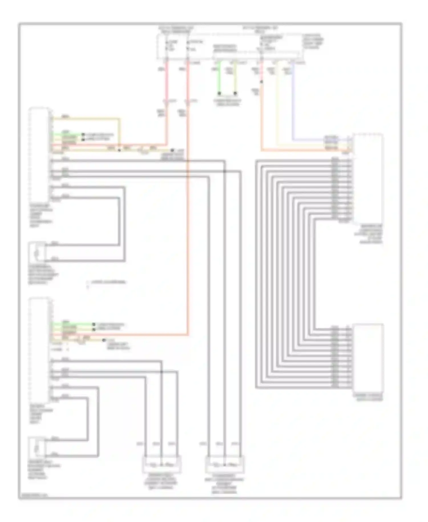 3 series BMW F30/F31 (2011-2015): Front heated seats circuit, except sedan with memory