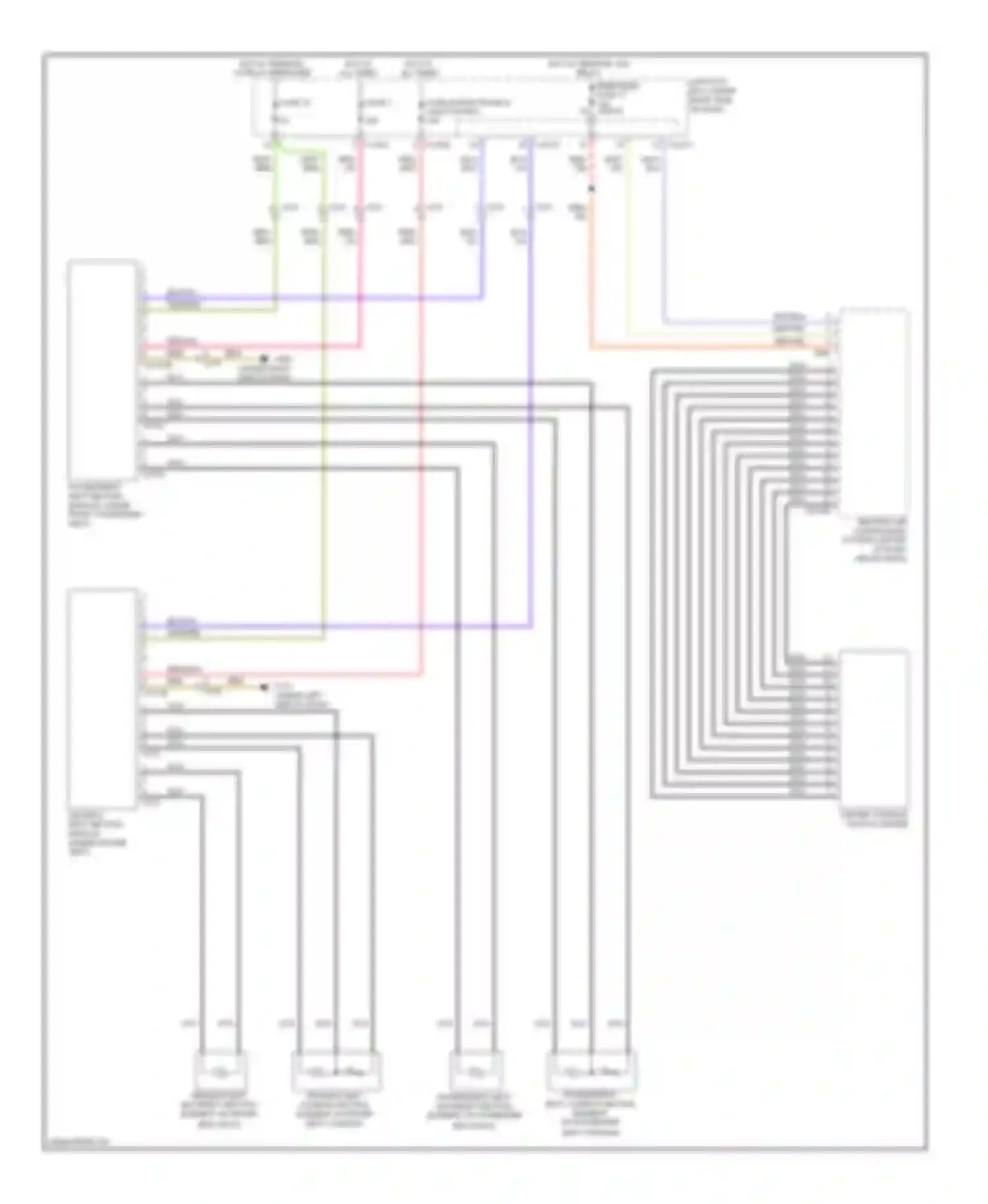 3 series BMW F30/F31 (2011-2015): Front heated seats circuit, except sedan without memory