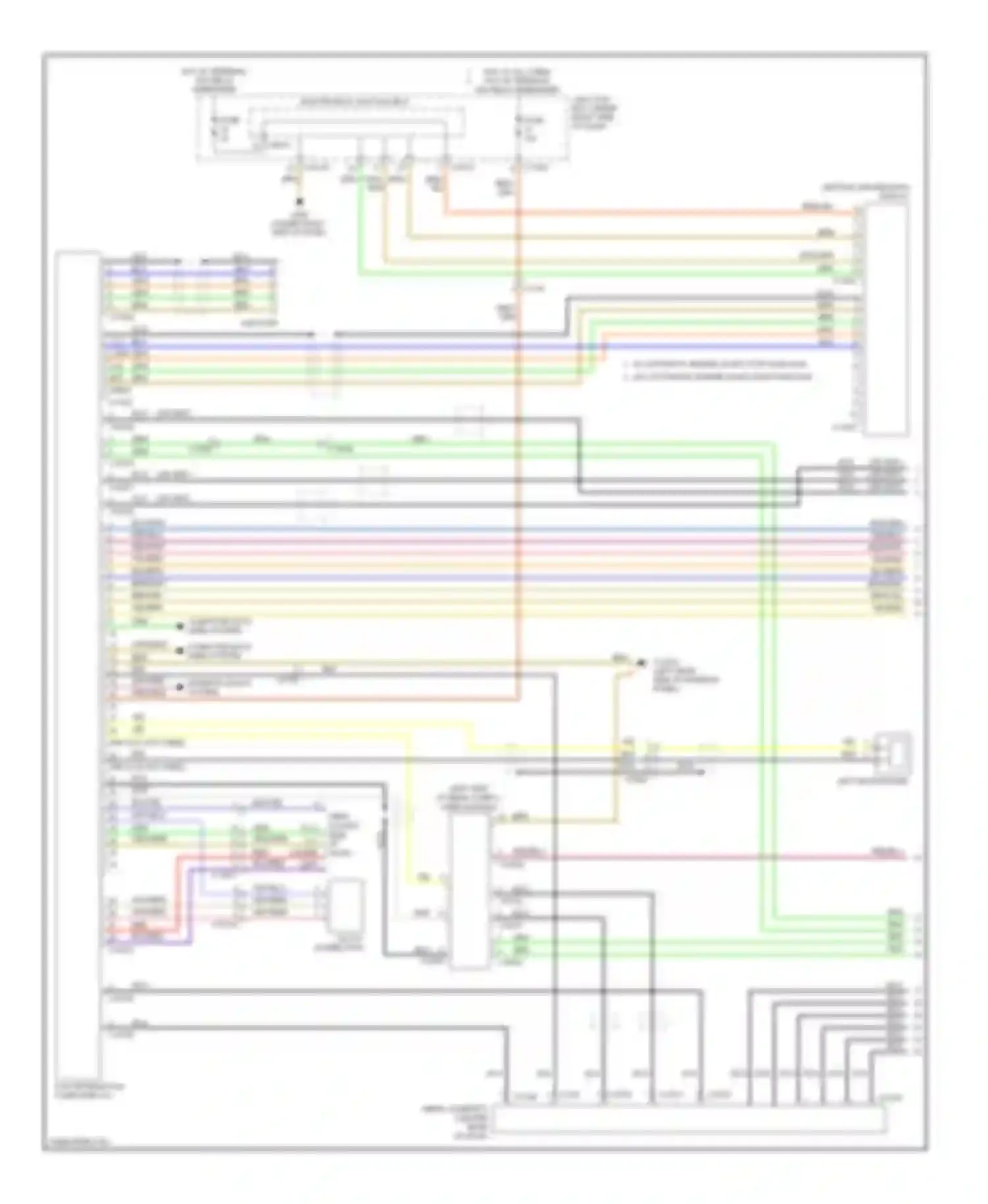 3 series BMW F30/F31 (2011-2015): Base radio circuit, coupe with cic (1 of 2)