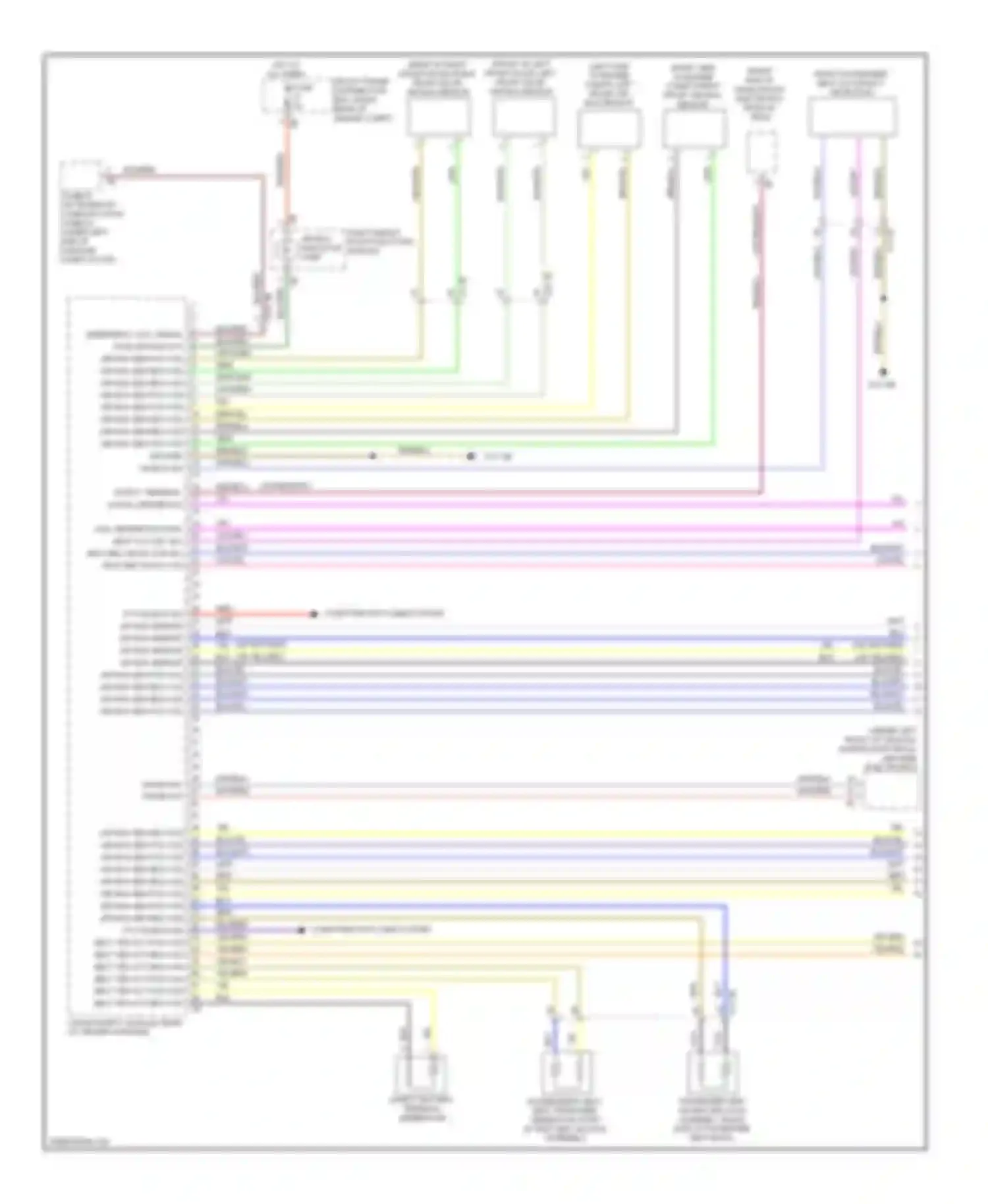 3 series BMW F30/F31 (2011-2015): Supplemental restraints circuit (1 of 3)