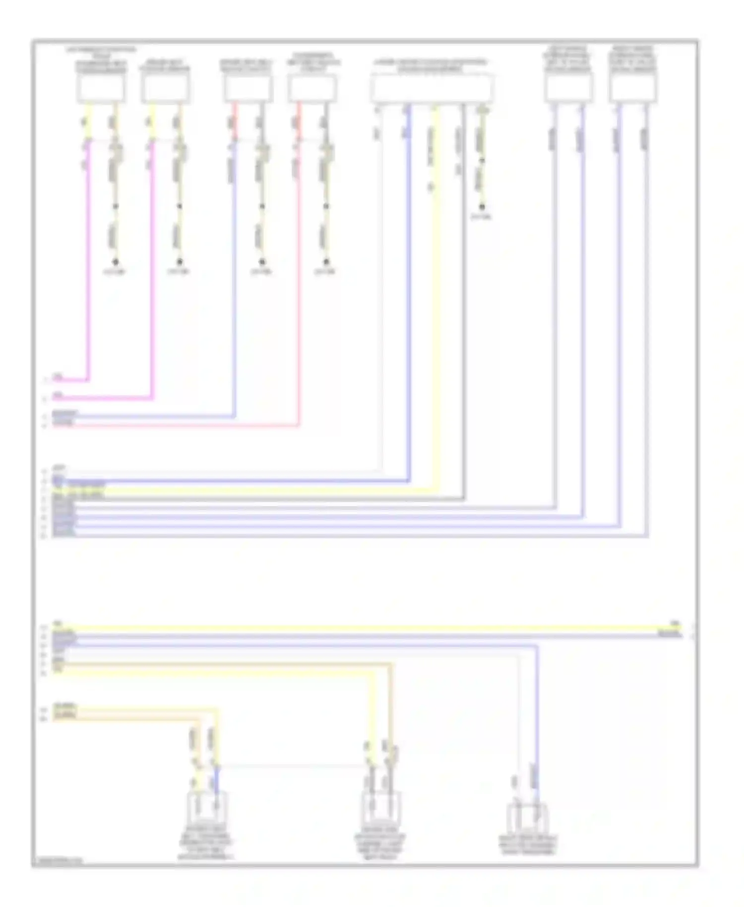 3 series BMW F30/F31 (2011-2015): Supplemental restraints circuit (2 of 3)