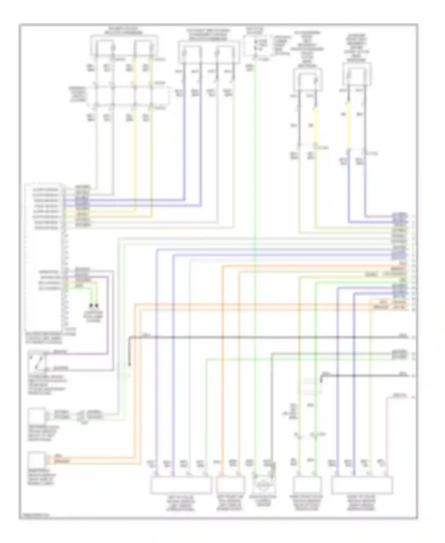 3 series BMW F30/F31 (2011-2015): Supplemental restraints circuit, convertible (1 of 2)