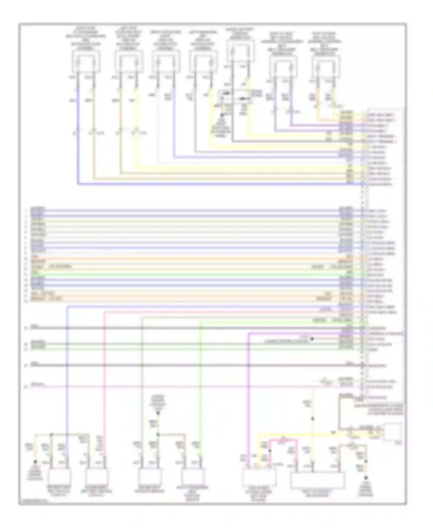 3 series BMW F30/F31 (2011-2015): Supplemental restraints circuit, convertible (2 of 2)