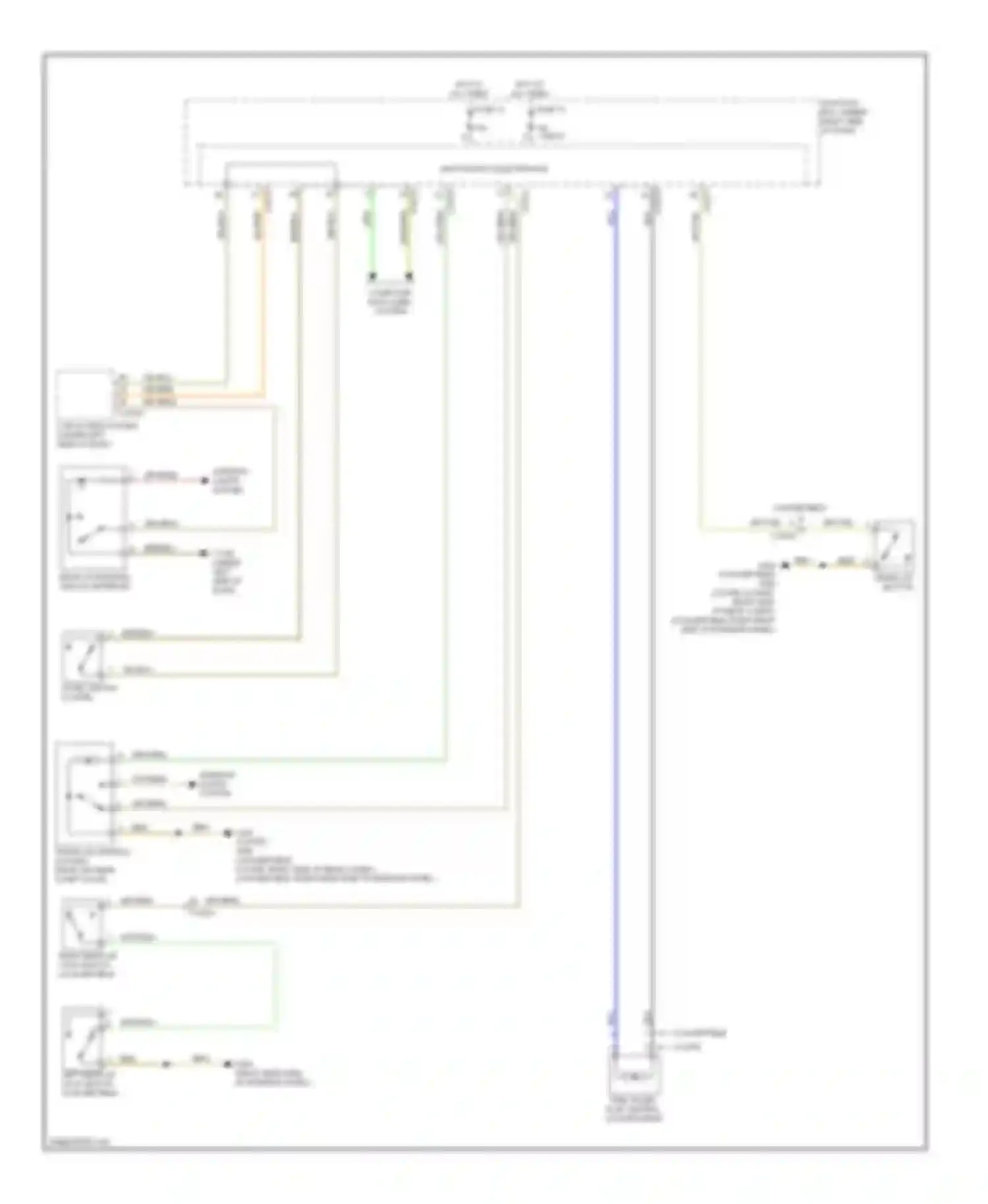 3 series BMW F30/F31 (2011-2015): Trunk & fuel door release circuit