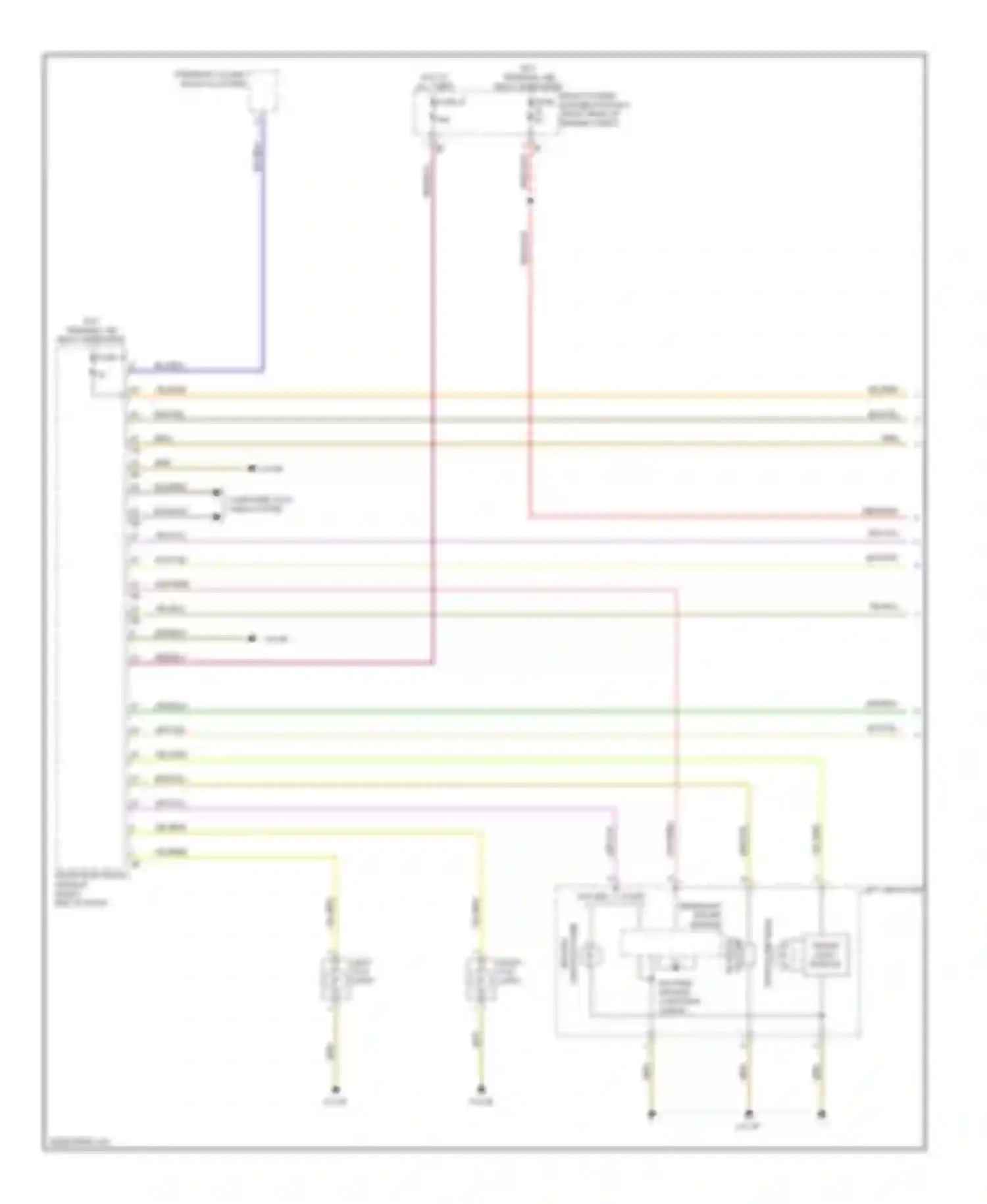 Wiring diagram bi-xenon shutter for BMW 3 series F30/F31 (2011-2015) (1 of 2)