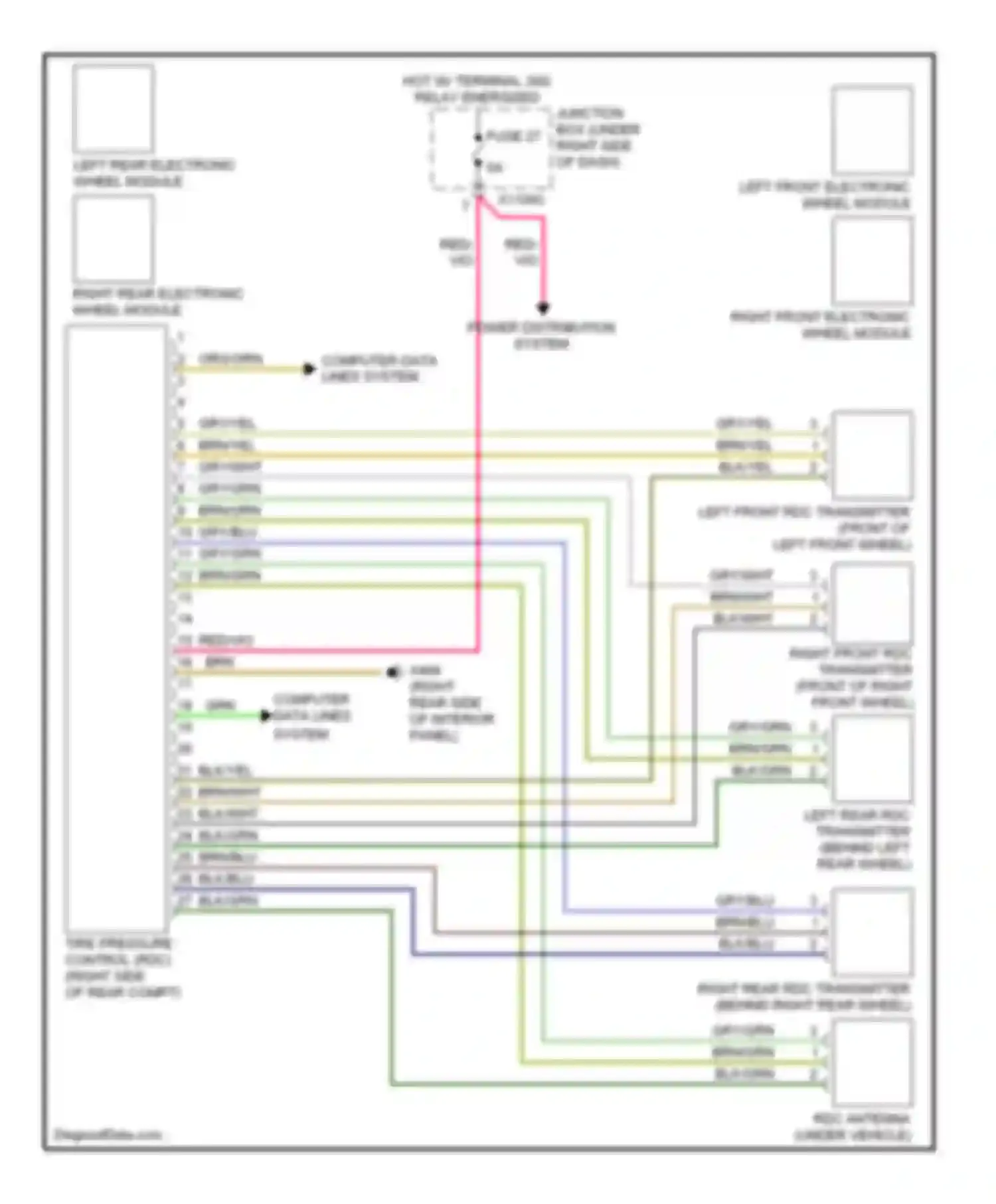 Wiring diagram blk/yel for BMW 3 series F30/F31 (2011-2015) (72 of 89)
