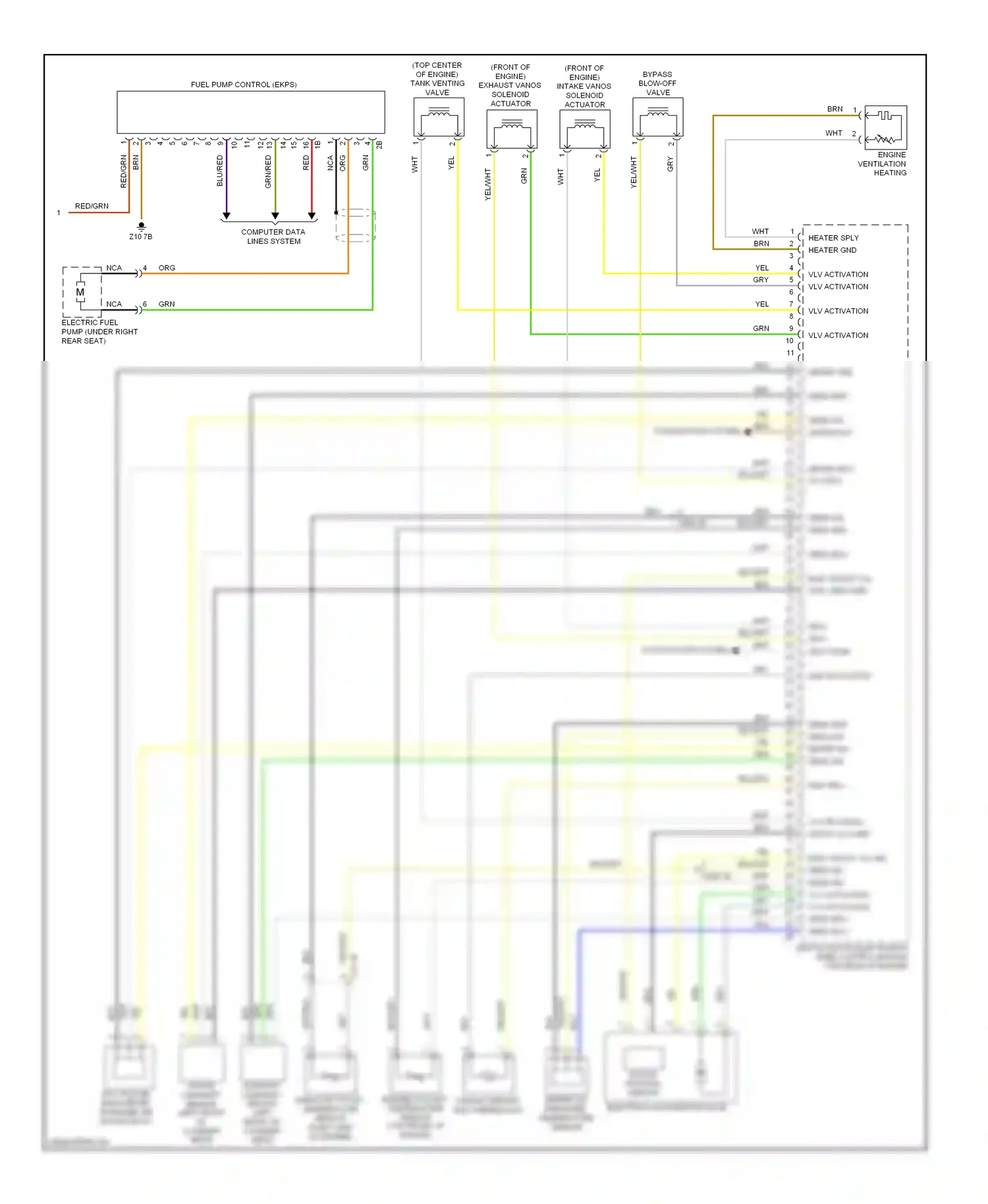 BMW 3 series F30/F31 (2011-2015) blu wiring diagram  (30 of 224)