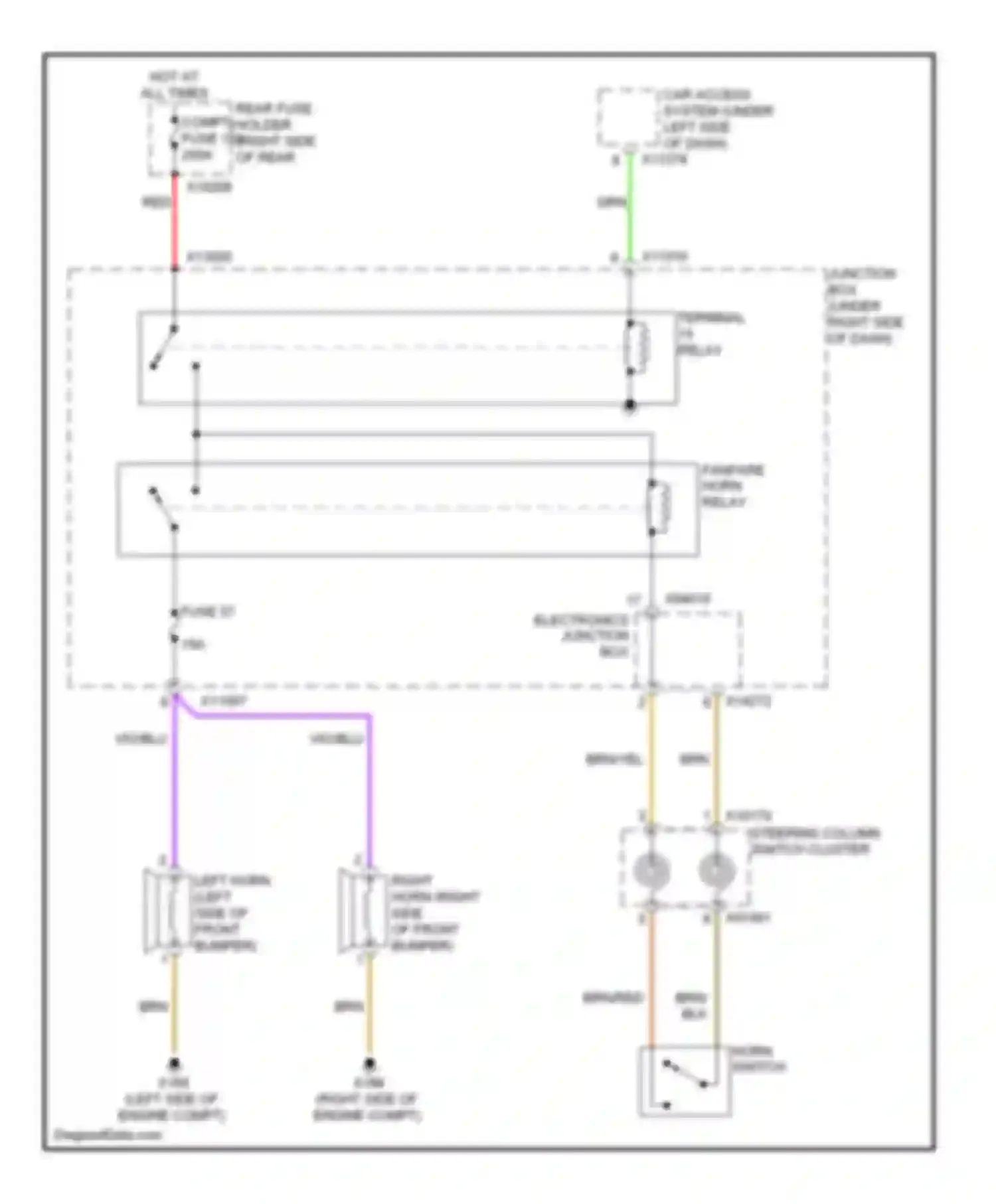 Wiring diagram brn/red for BMW 3 series F30/F31 (2011-2015) (7 of 42)